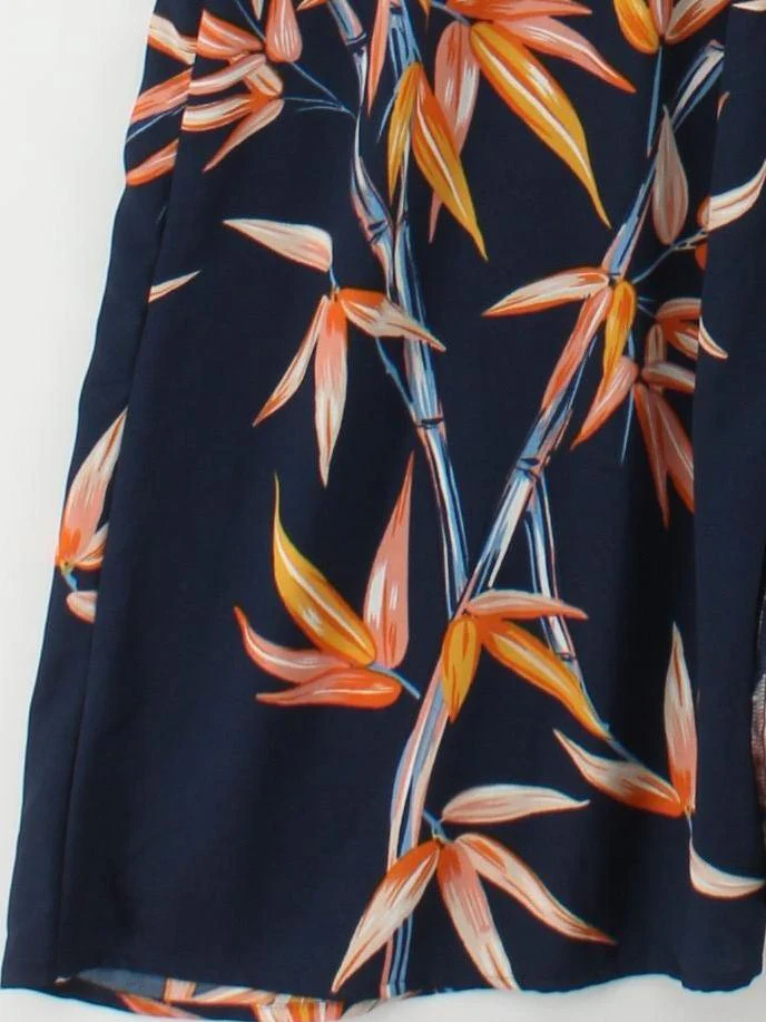 Dancing Leopard Shirt Maxi Dress UK12 in Blue - Image 4