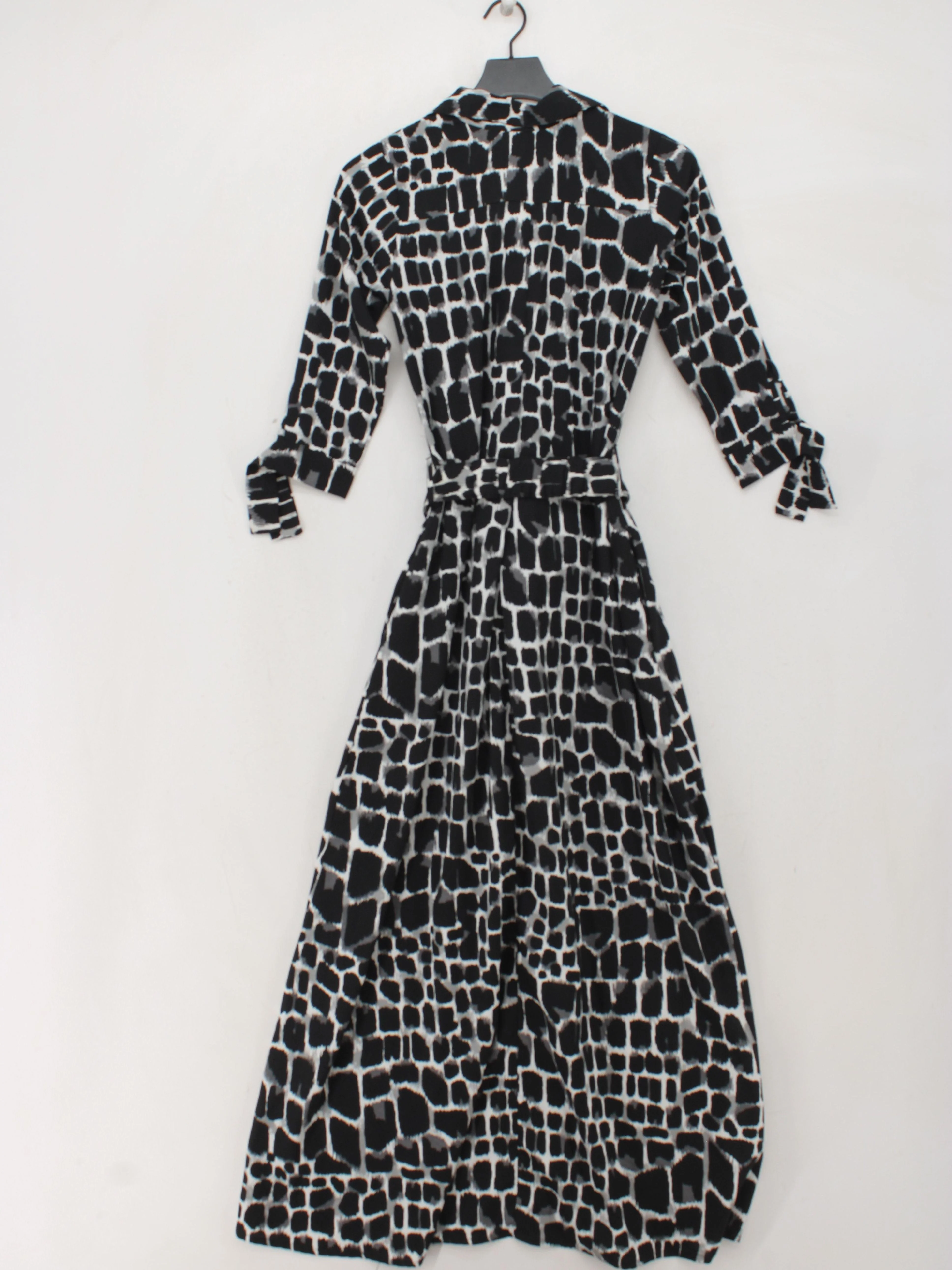 Dancing Leopard Shirt Maxi Dress UK8 in Multi - Image 2