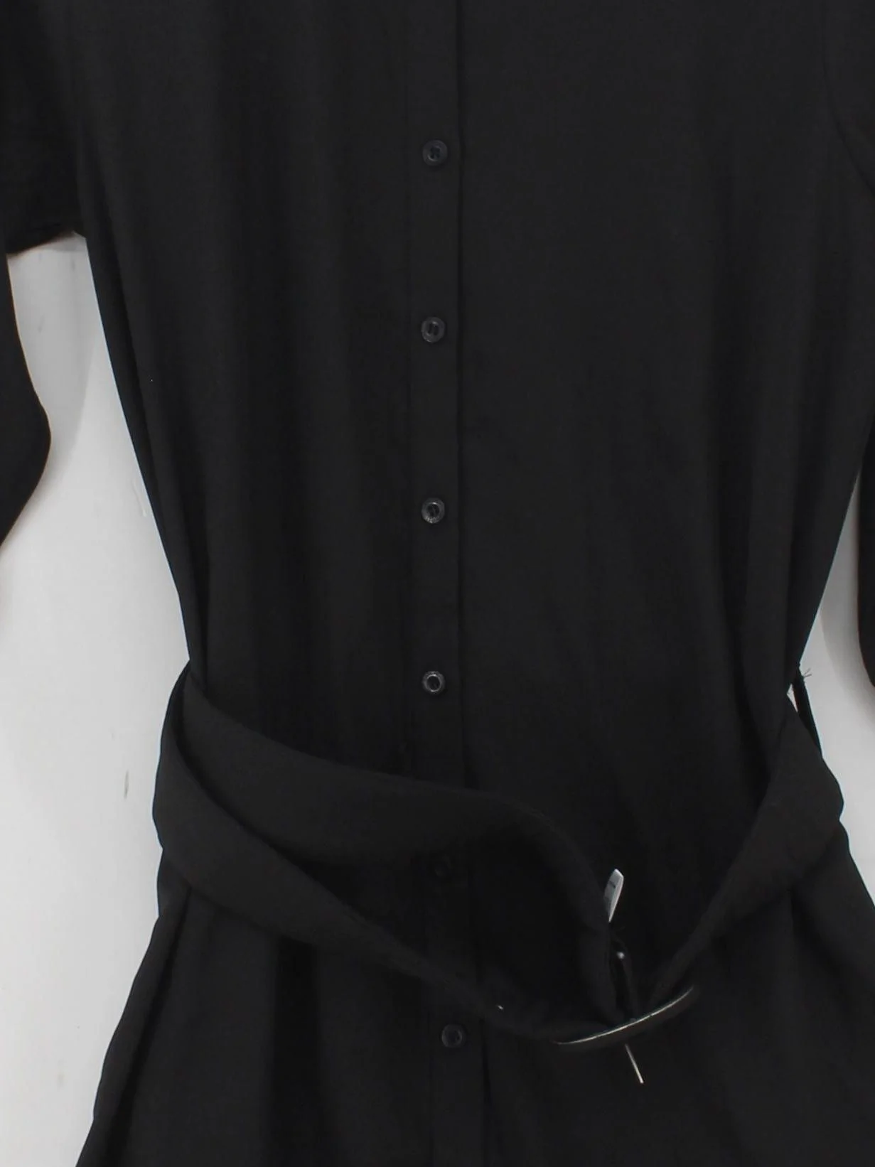 Dancing Leopard Shirt Mini Dress UK12 in Black - Image 3