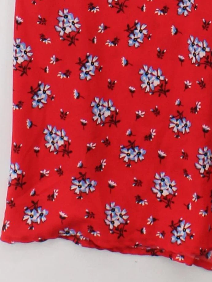 Dancing Leopard Slip Midi Dress UK12 in Red - Image 4