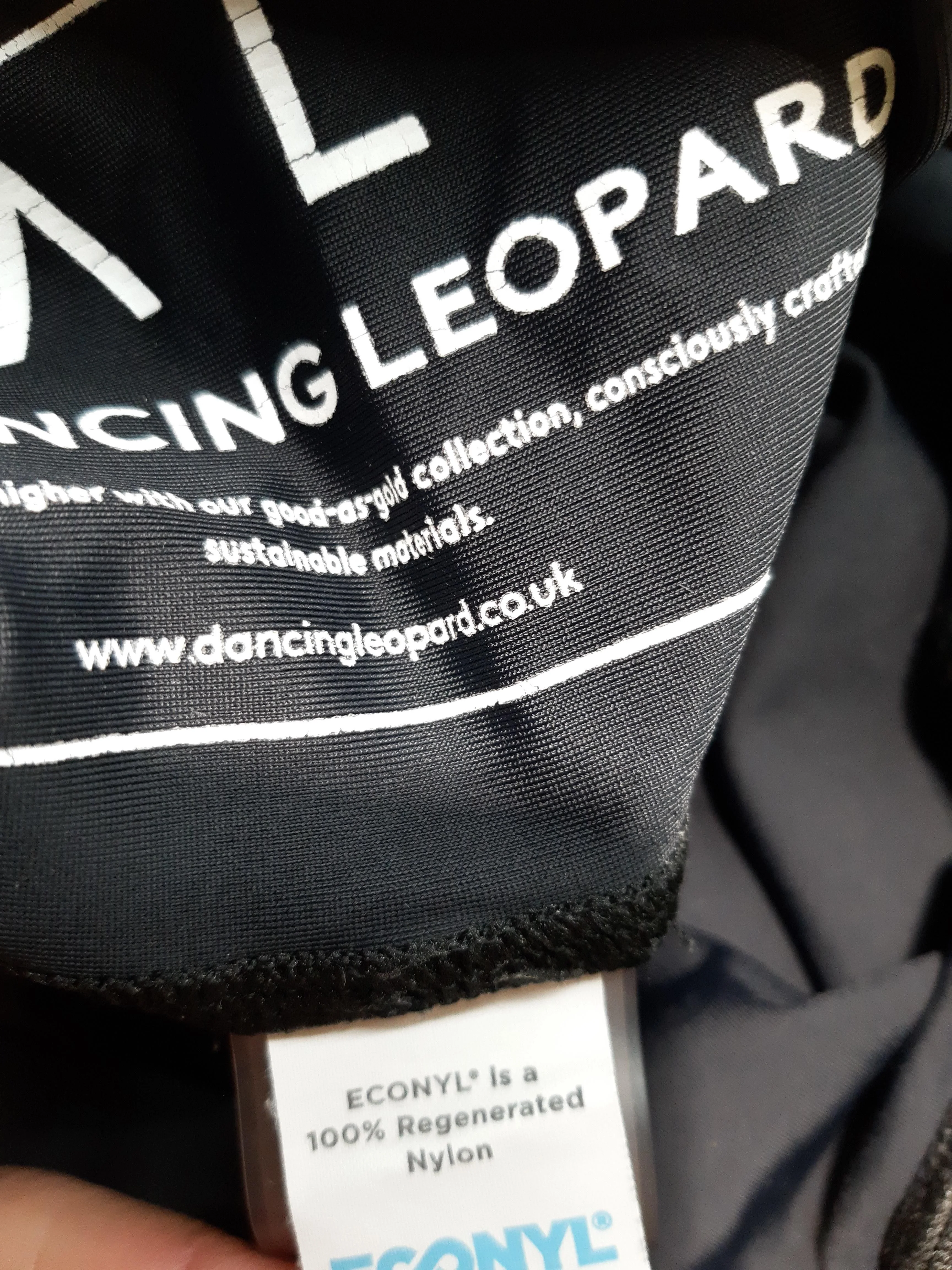 Dancing Leopard Women's Leggings UK 14 Black 100% Nylon Full length - Image 6