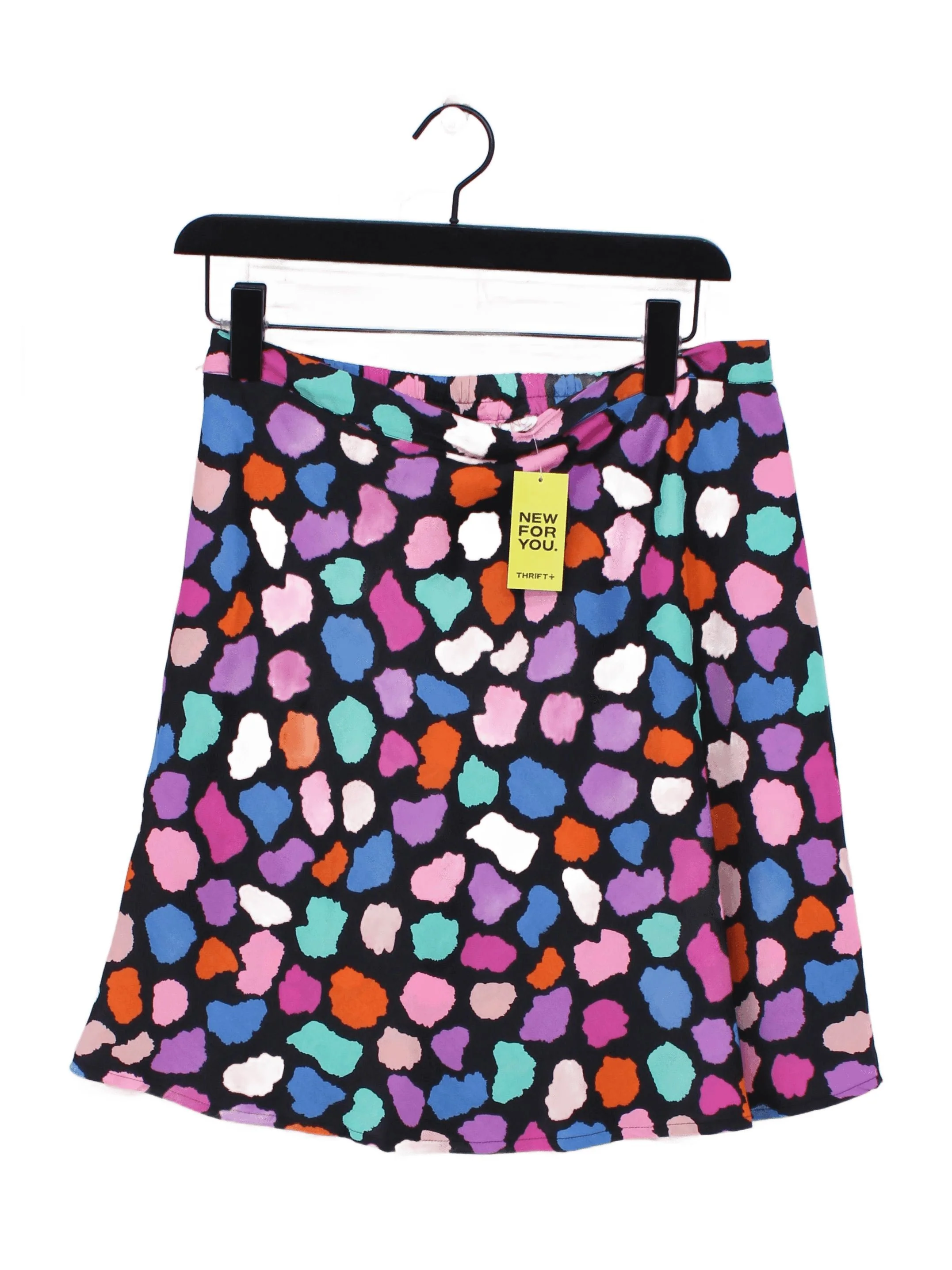 Dancing Leopard Women's Mini Skirt UK 12 Black 100% Polyester Mini