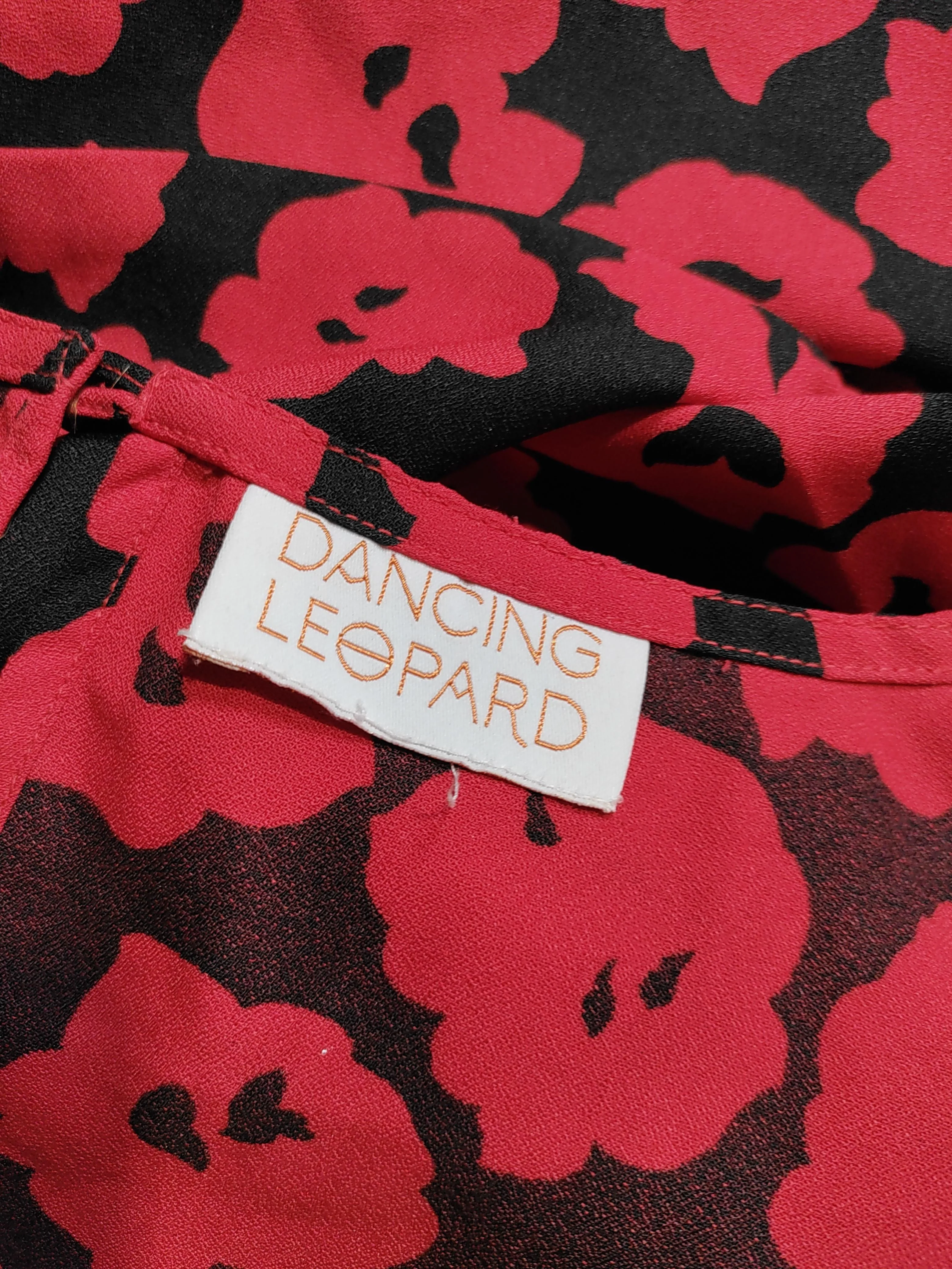 Dancing Leopard Women's Playsuit S Red Floral 100% Polyester Playsuit - Image 5