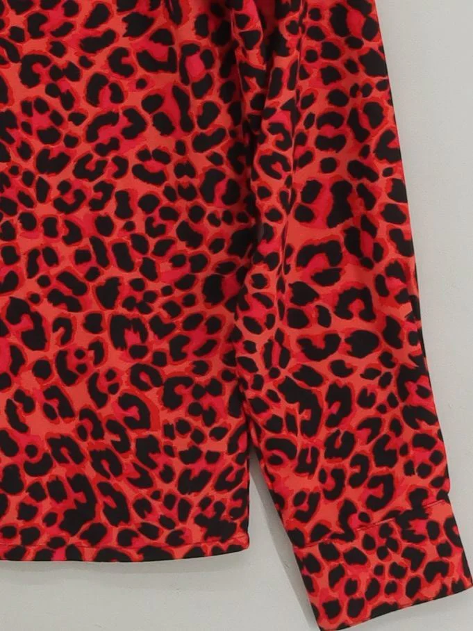 Dancing Leopard Women's Shirt UK 10 Multi 100% Polyester Basic - Image 4