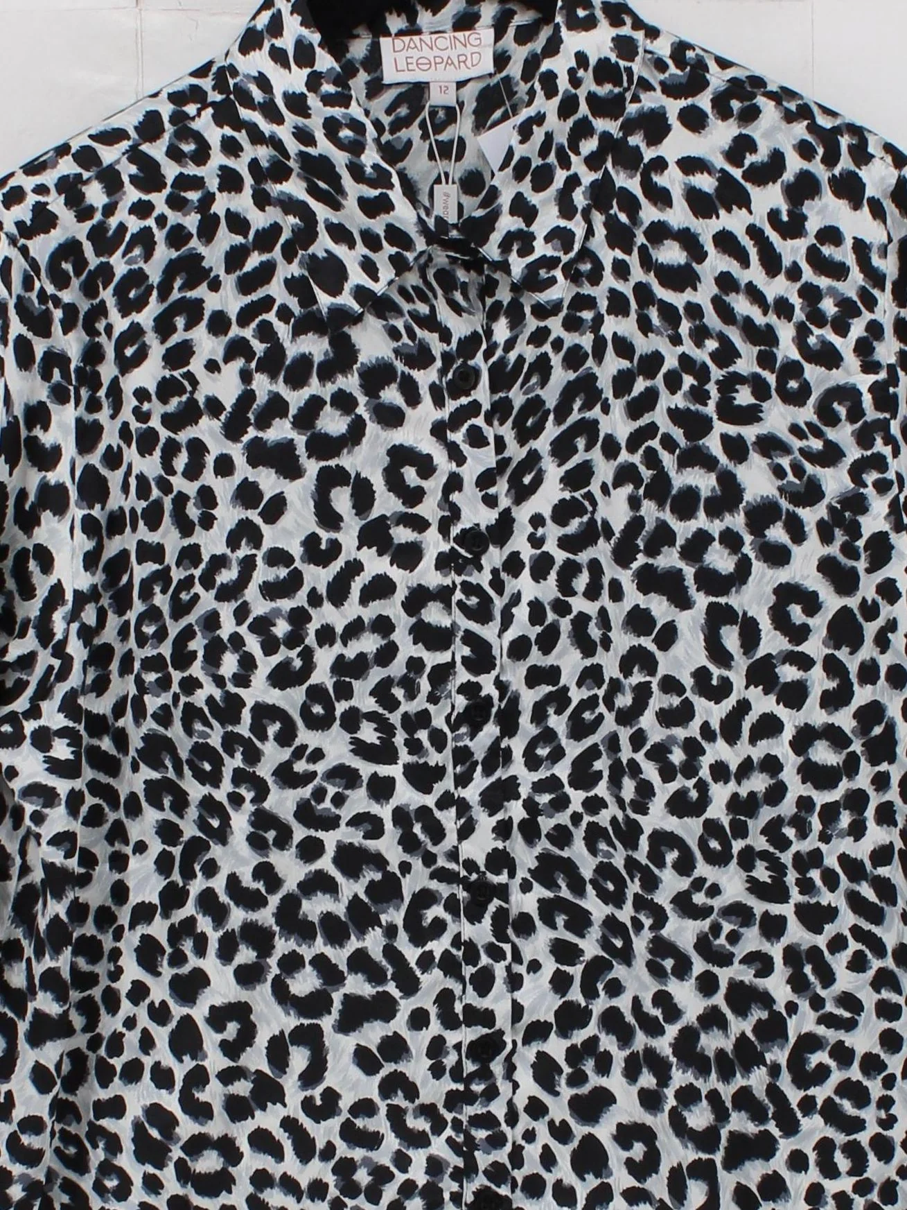 Dancing Leopard Women's Shirt UK 12 Multi 100% Polyester Basic - Image 3