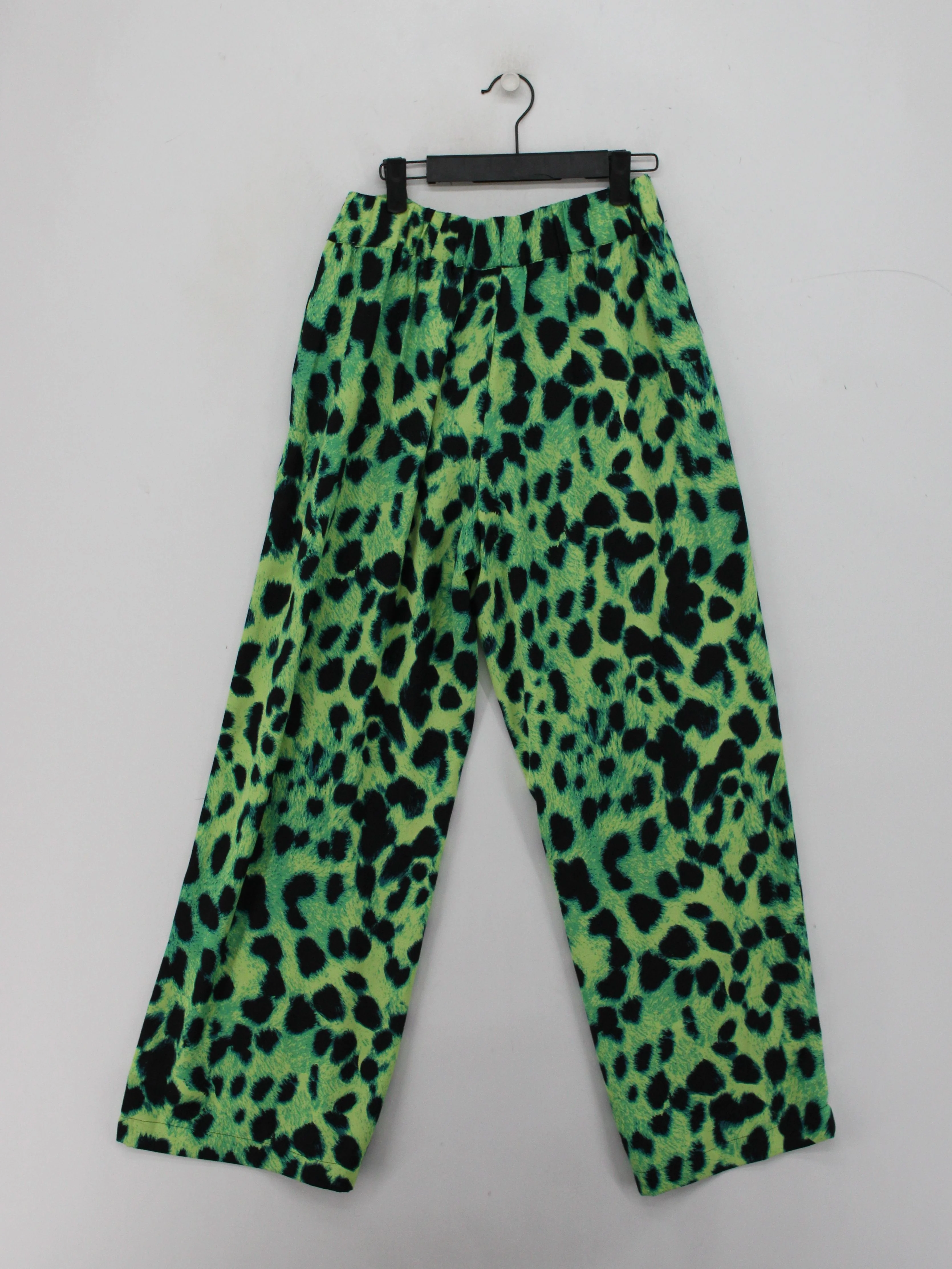 Dancing Leopard Women's Trousers UK 10 Green 100% Polyester Chino - Image 2