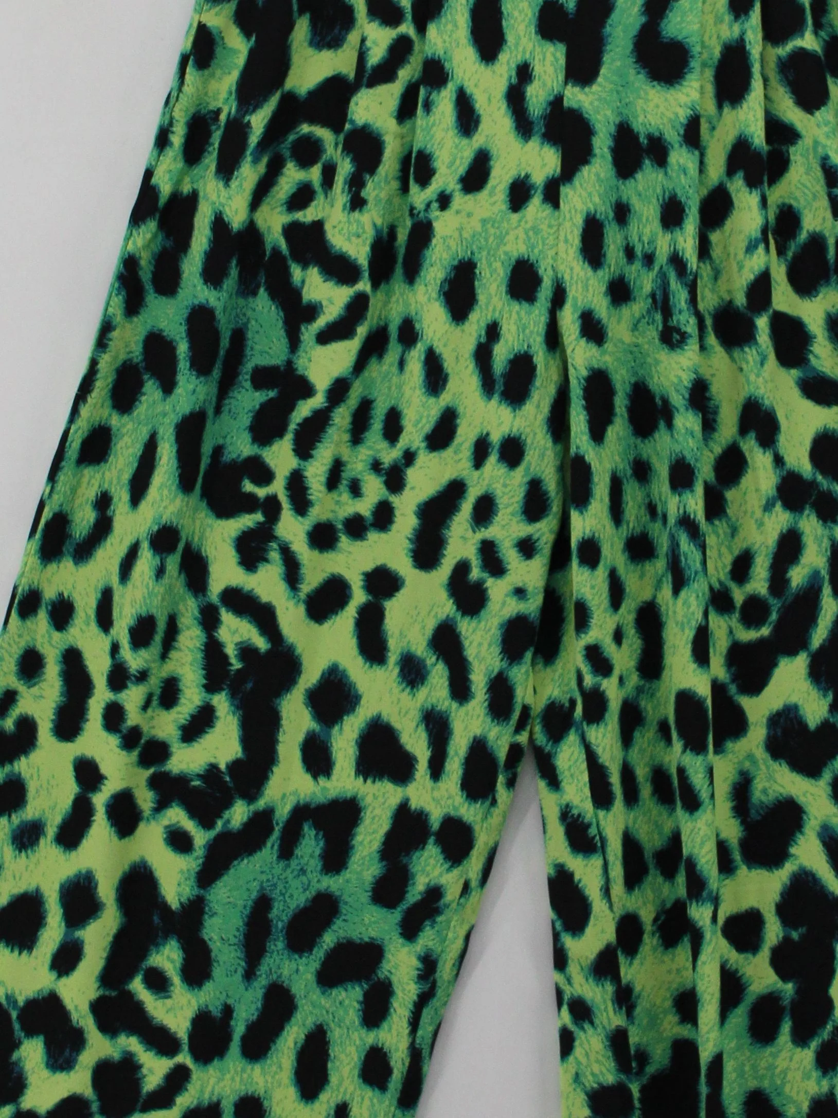 Dancing Leopard Women's Trousers UK 10 Green 100% Polyester Chino - Image 3