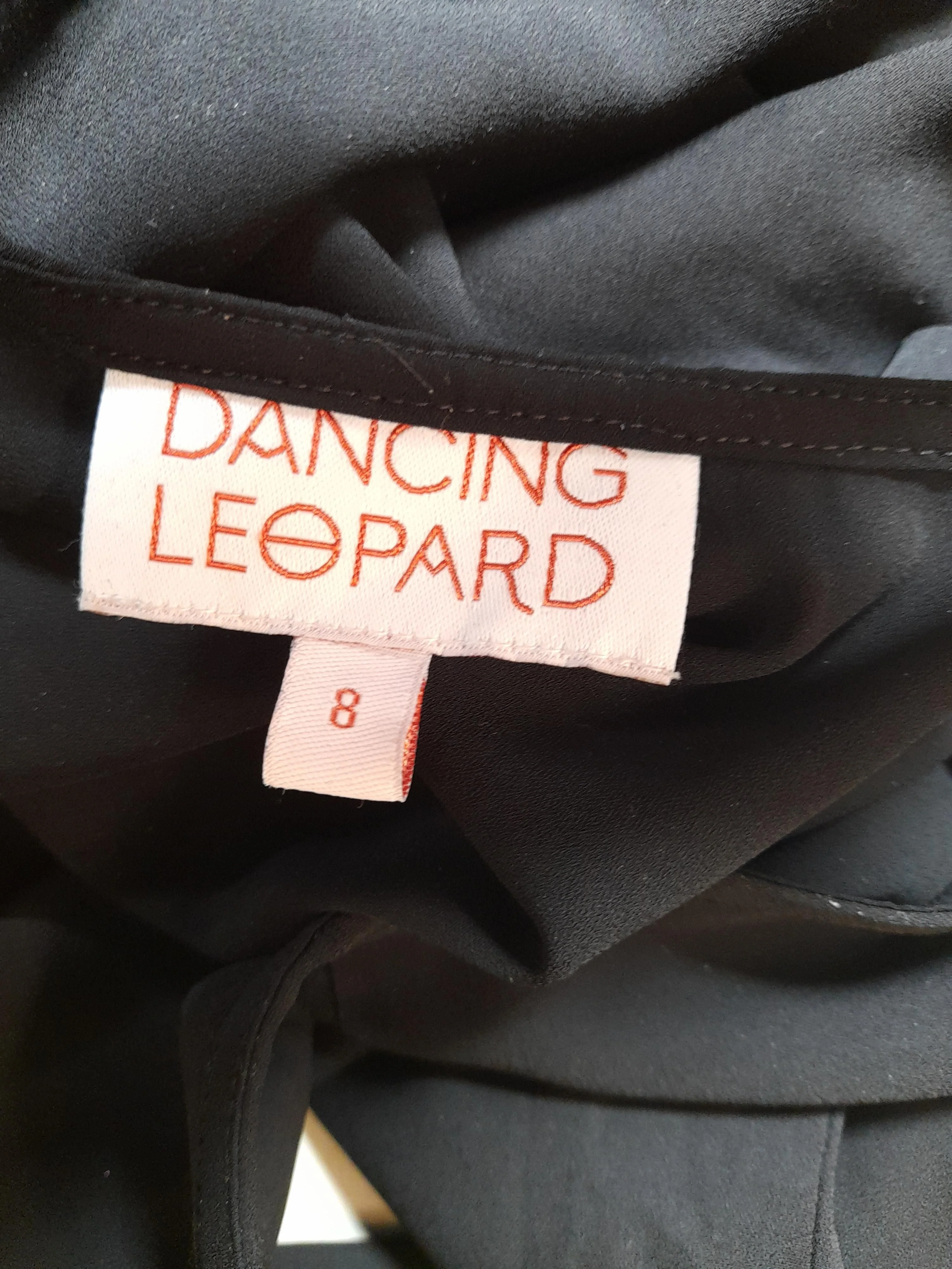 Dancing Leopard Wrap Maxi Dress UK8 in Black - Image 5
