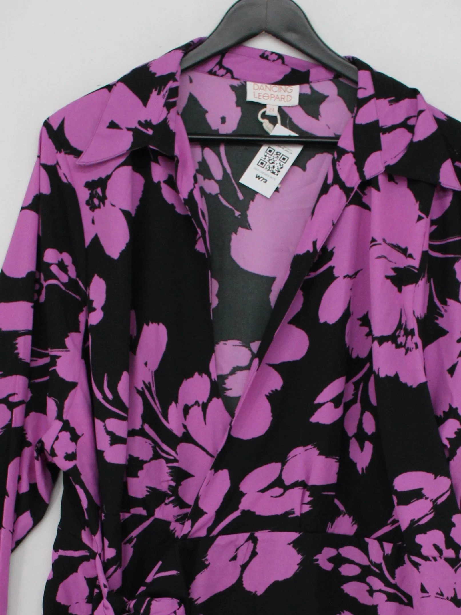 Dancing Leopard Wrap Midi Dress UK24 in Multi - Image 3