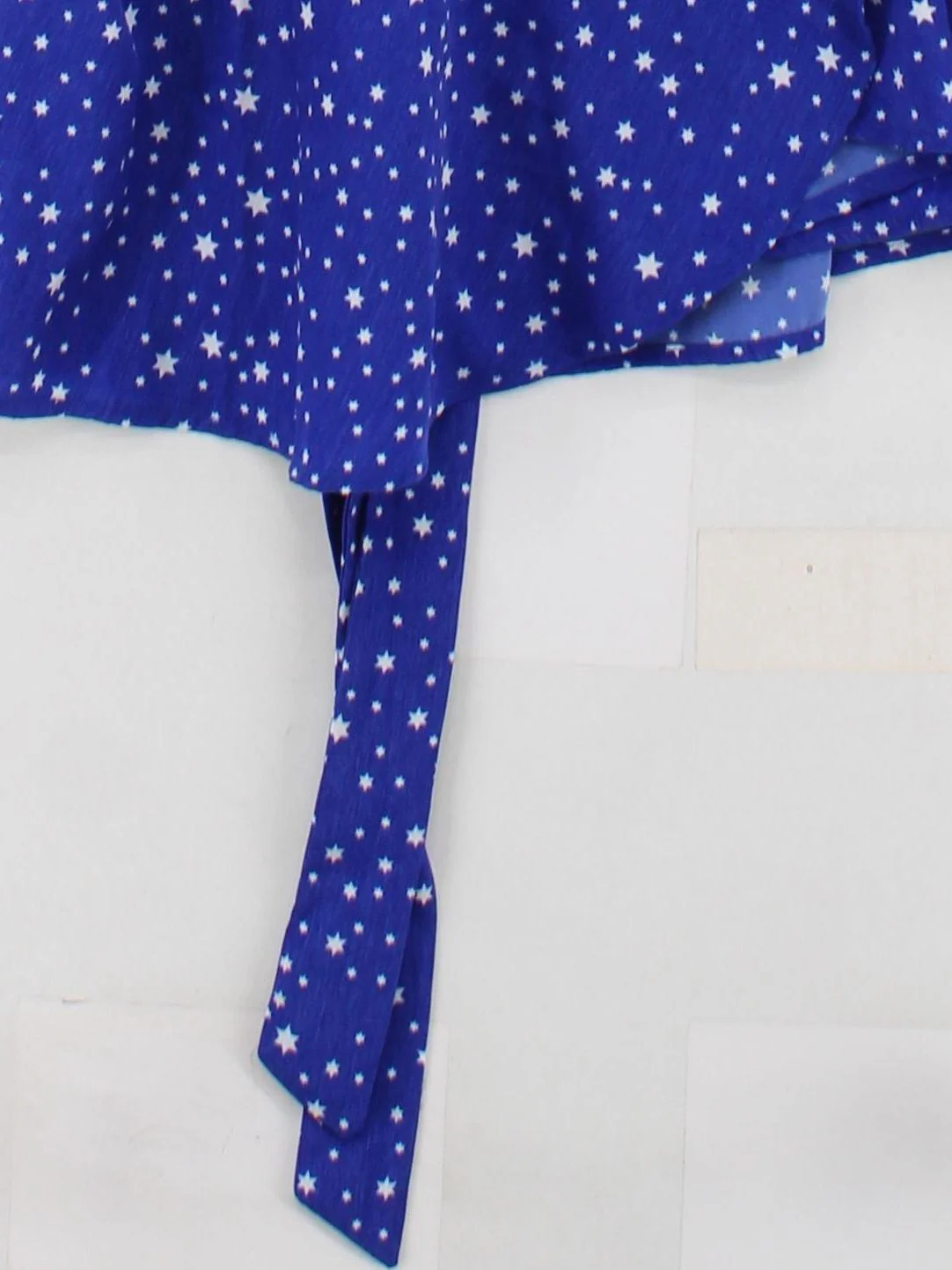 Dancing Leopard Wrap Mini Dress UK6 in Blue - Image 4