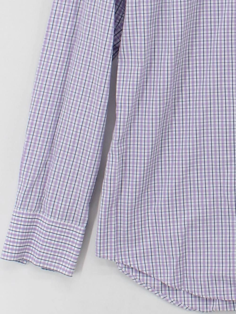 Daniel Hechter Men's Shirt Collar: 16 in White Checkered 100% Cotton Basic - Image 4