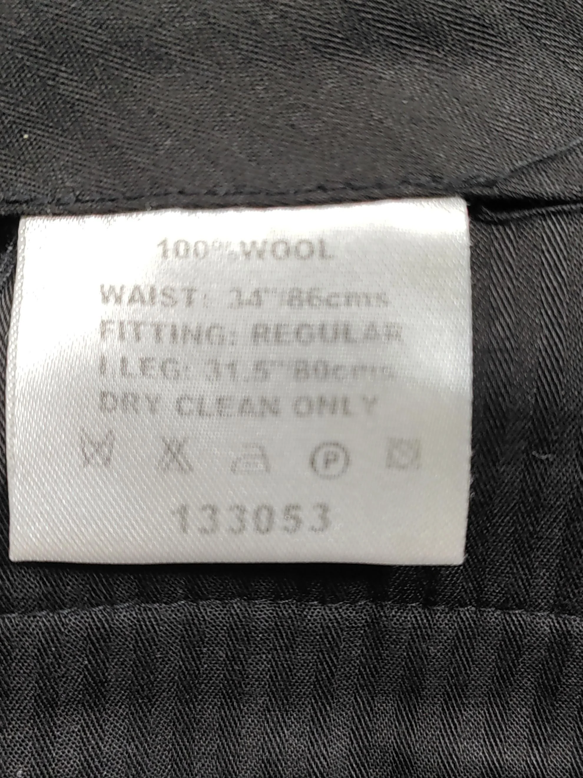 Daniel Hechter Men's Two Piece Suit Chest: 34 in Grey 100% Wool 2 Piece - Image 8
