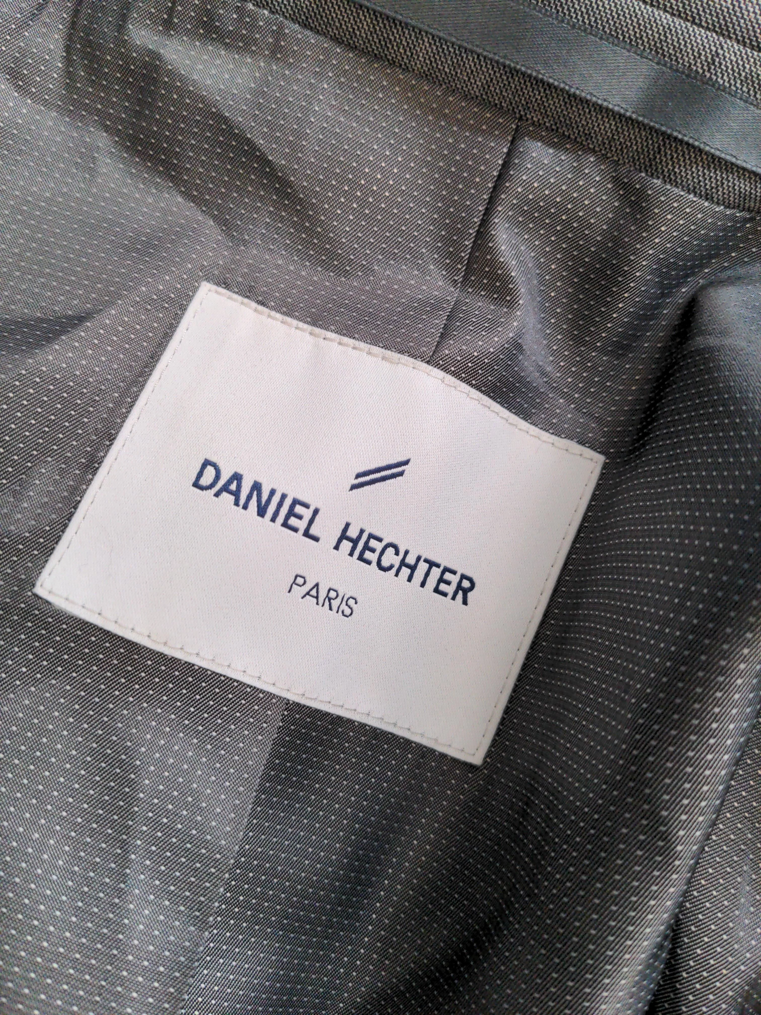 Daniel Hechter Men's Two Piece Suit Chest: 42 in Grey Wool - Image 7