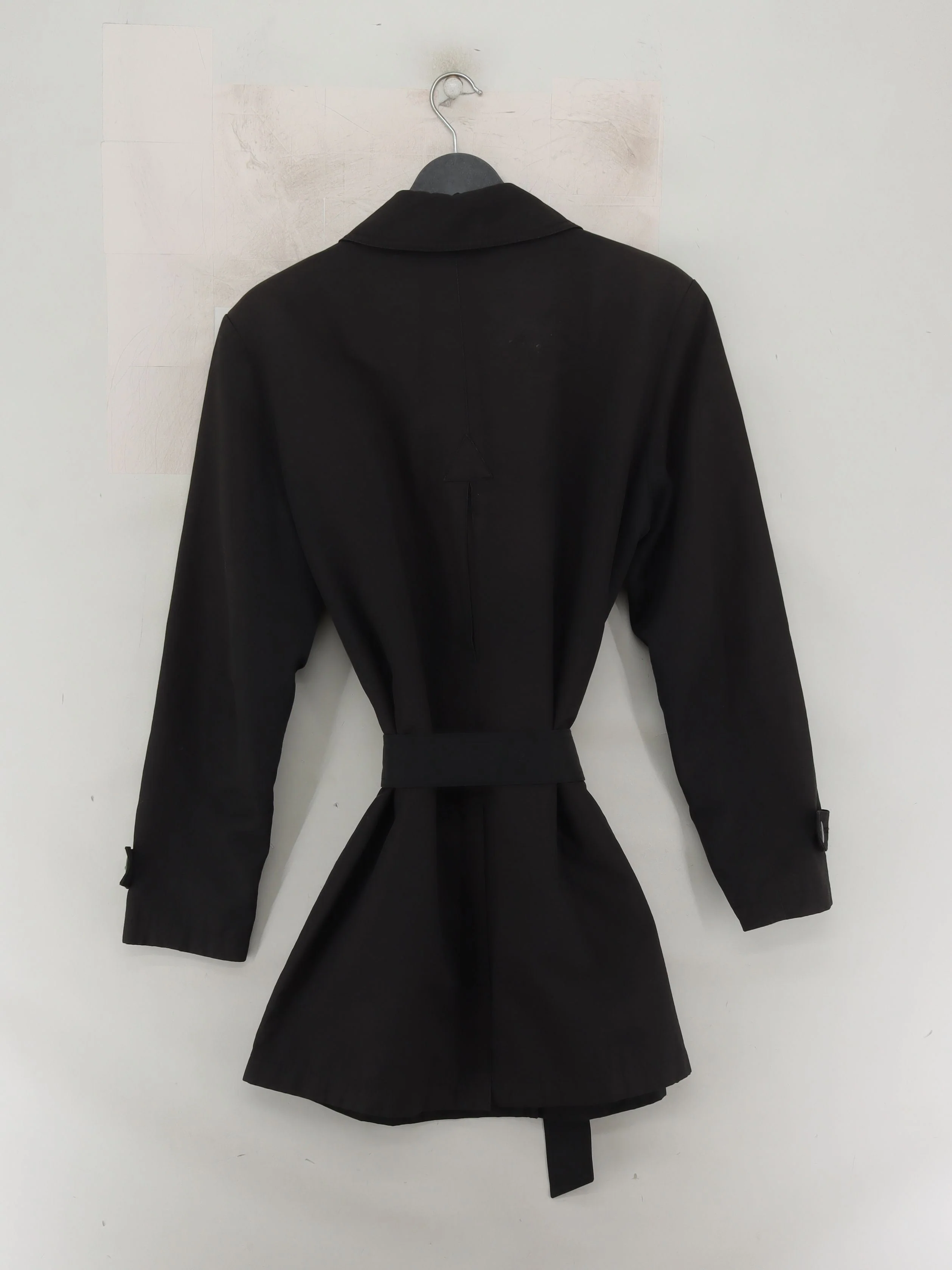 DANNIMAC Women's Coat L Black Nylon with Cotton Trench Coat - Image 2