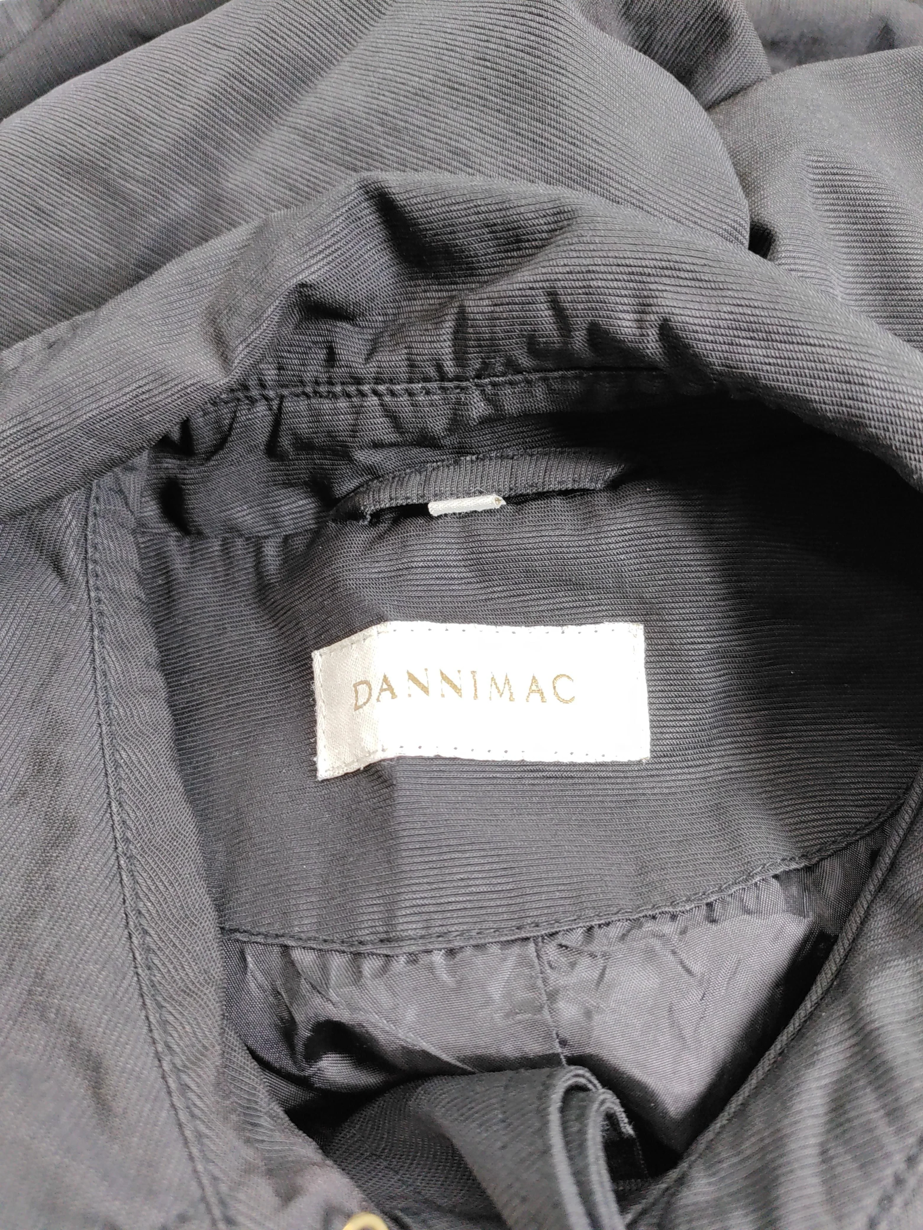 DANNIMAC Women's Coat L Black Nylon with Cotton Trench Coat - Image 5