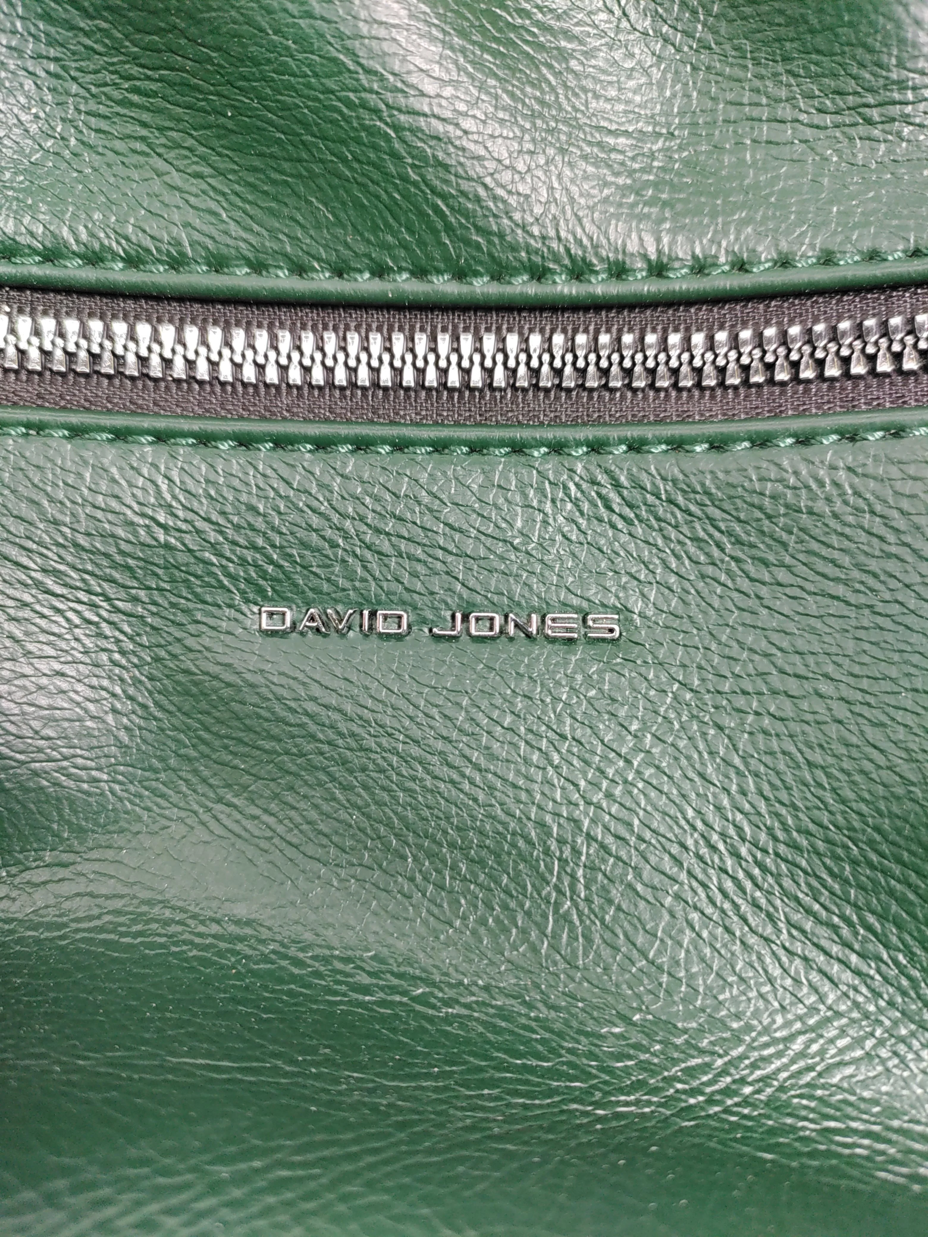 David Jones Men's Bag Green 100% Faux Leather Backpack - Image 5