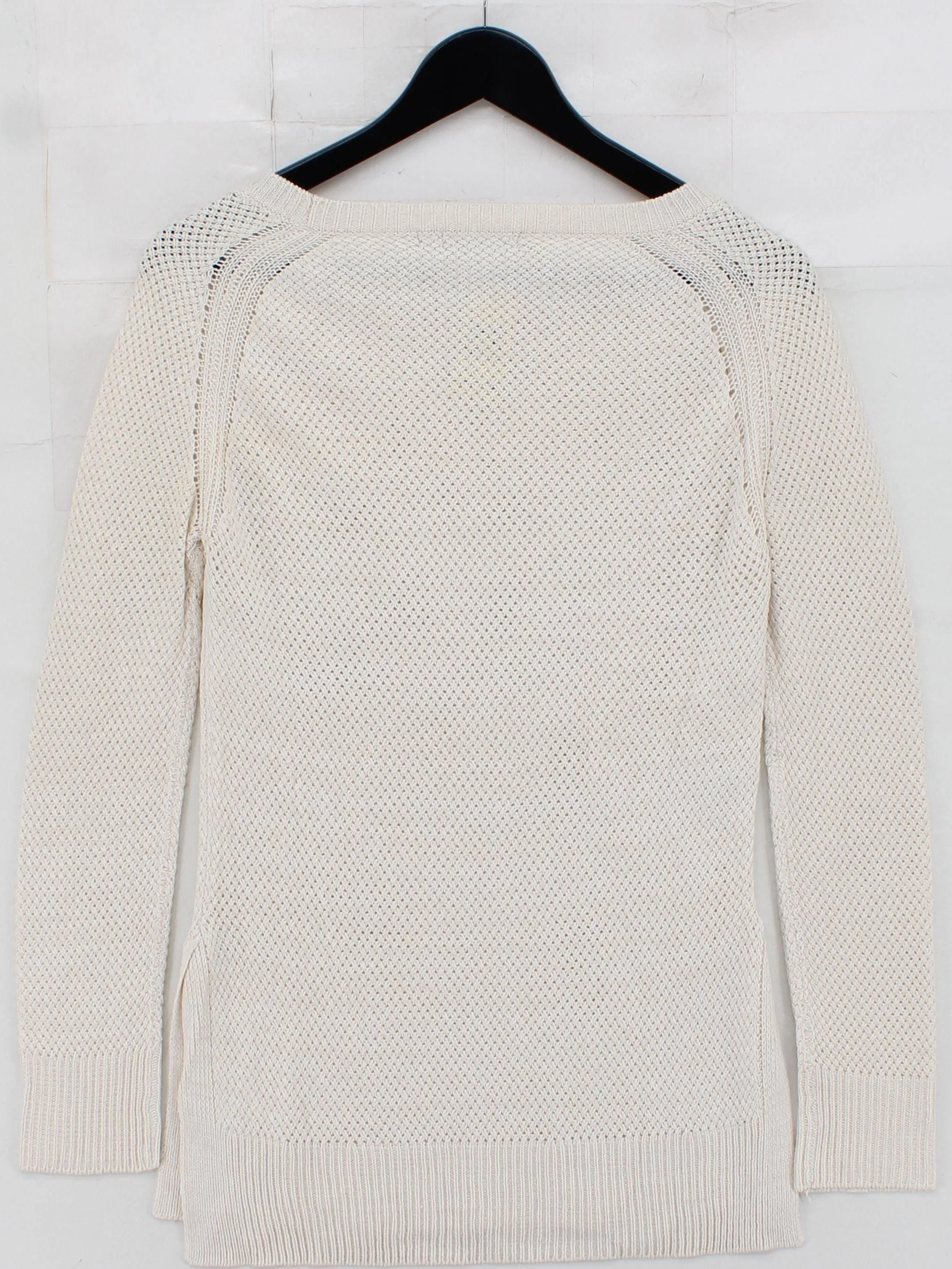 David Jones Women's Jumper XS Cream 100% Acrylic Round Neck Pullover - Image 2