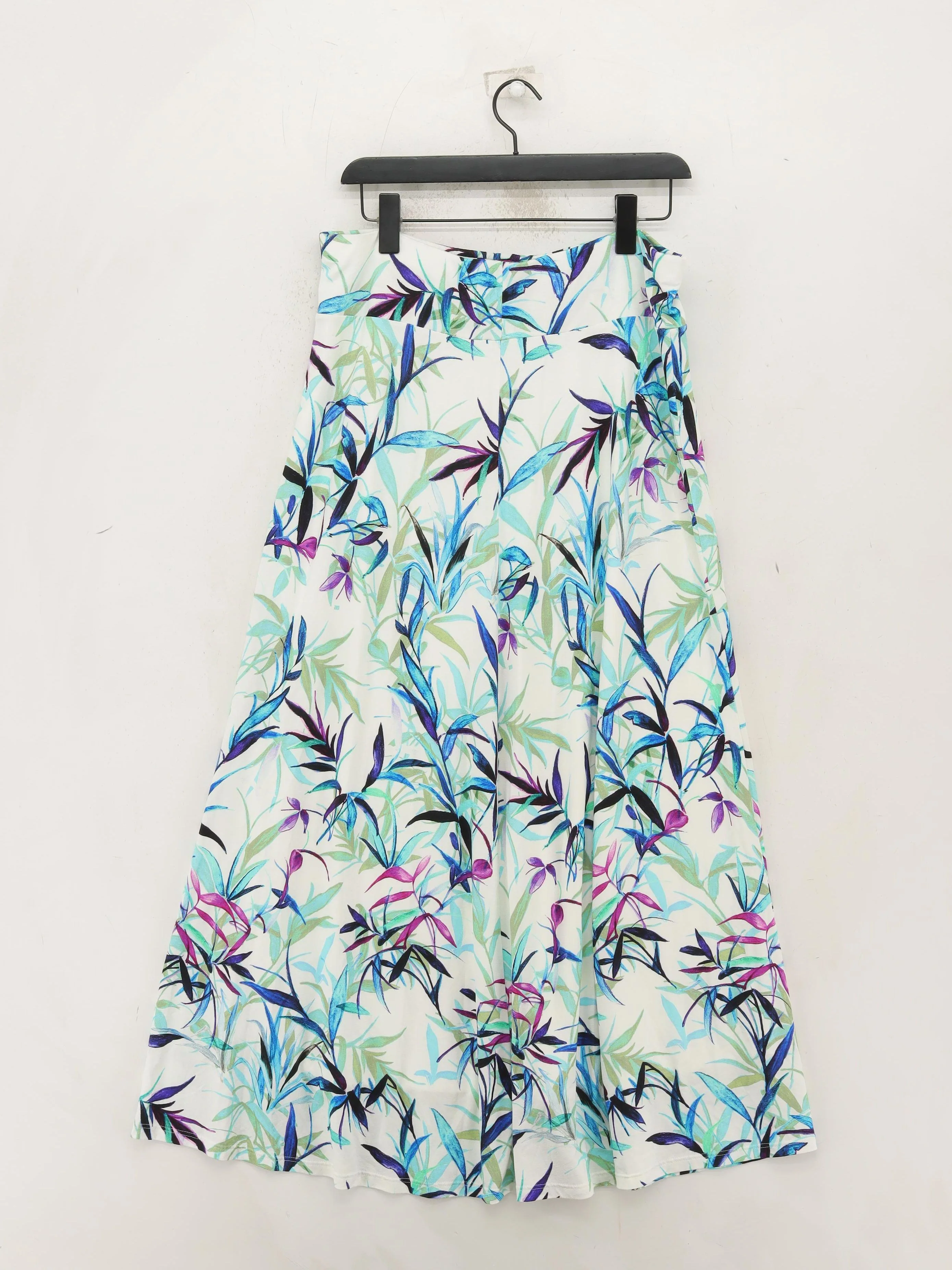 David Nieper Women's Midi Skirt UK 16 White Viscose with Elastane A-Line - Image 2