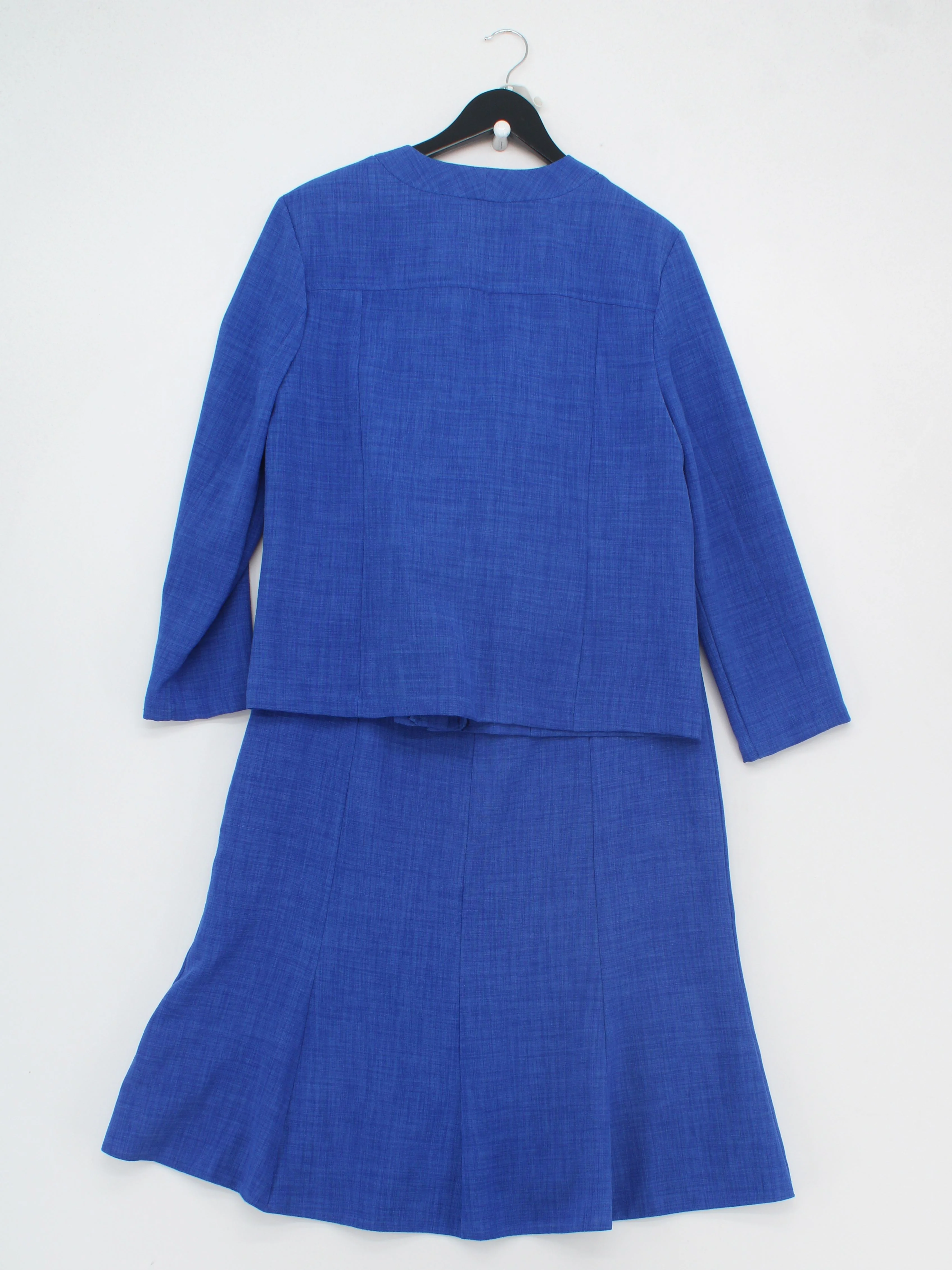 David Nieper Women's Two Piece Suit UK 14 Blue 100% Polyester Skirt Suit - Image 2
