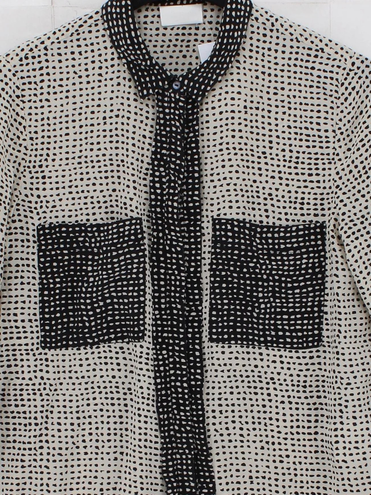 DAY Birger Et Mikkelsen Women's Shirt UK 10 Multi 100% Silk Basic - Image 3