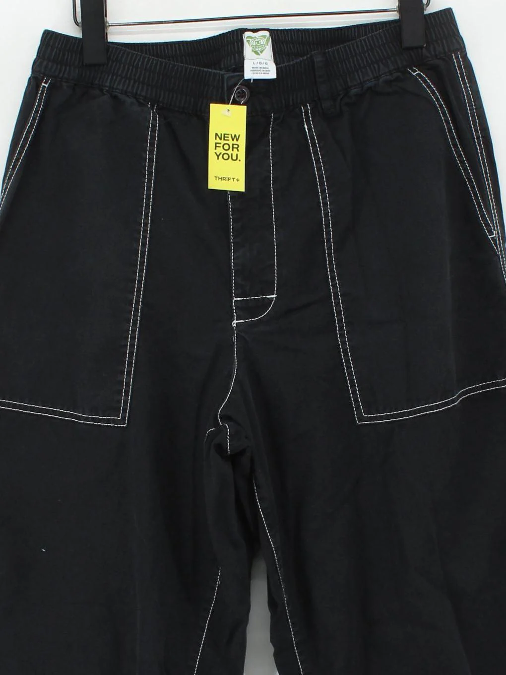 DC Men's Trousers L Black Cotton with Lyocell Modal Wide-Leg Chino - Image 3