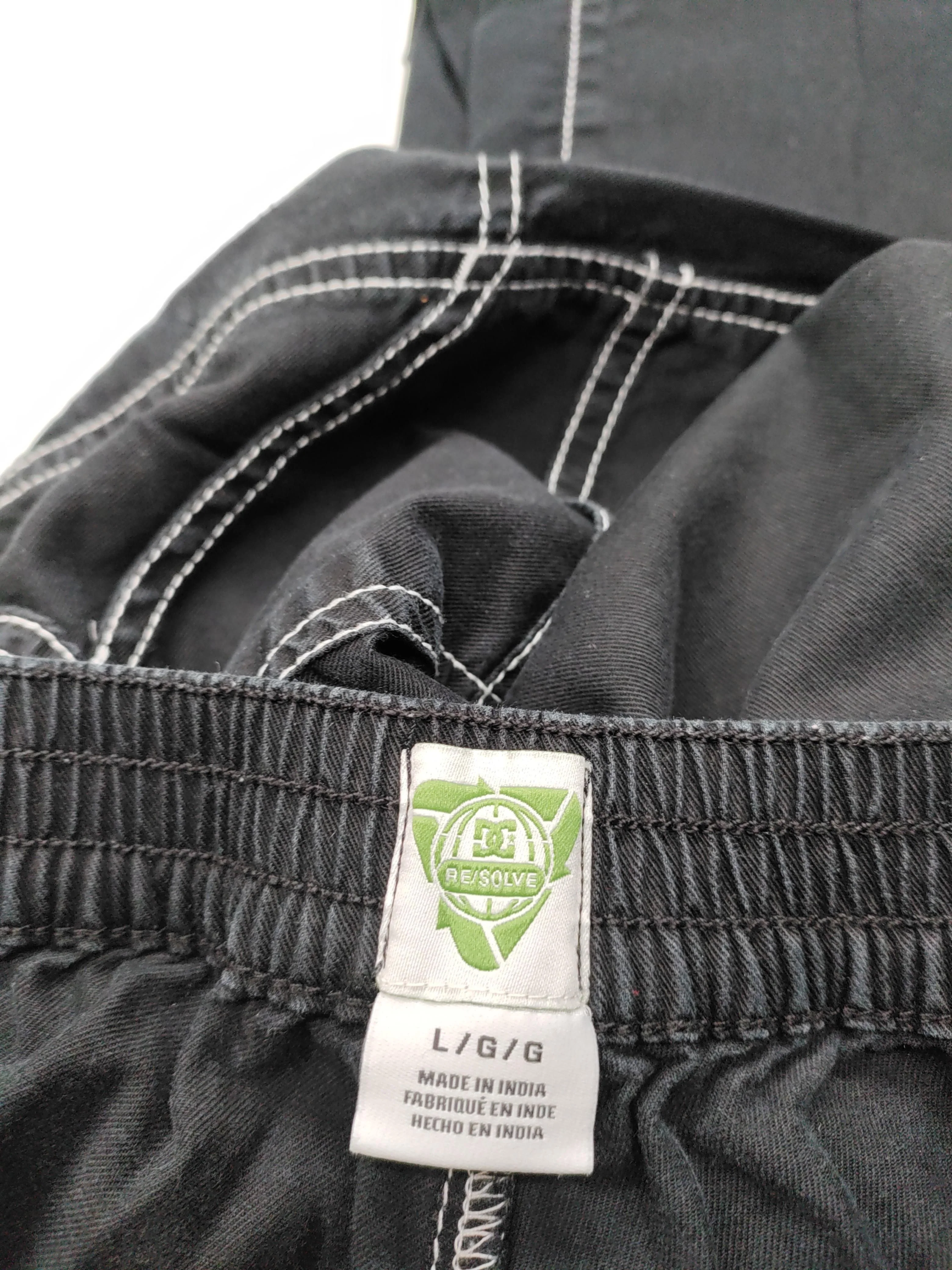 DC Men's Trousers L Black Cotton with Lyocell Modal Wide-Leg Chino - Image 5
