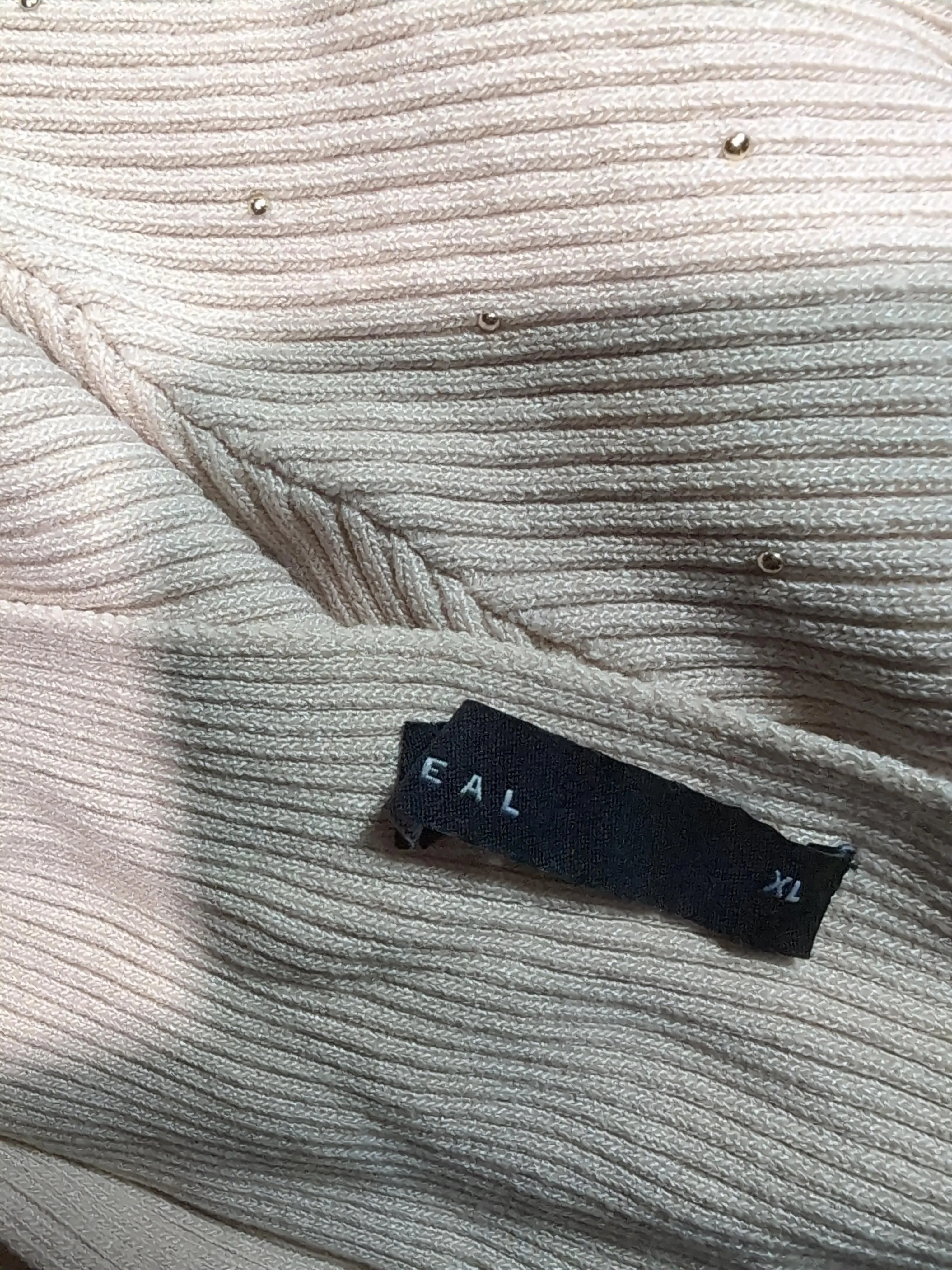 Deal Women's Jumper XL Cream 100% Other Round Neck Pullover - Image 5