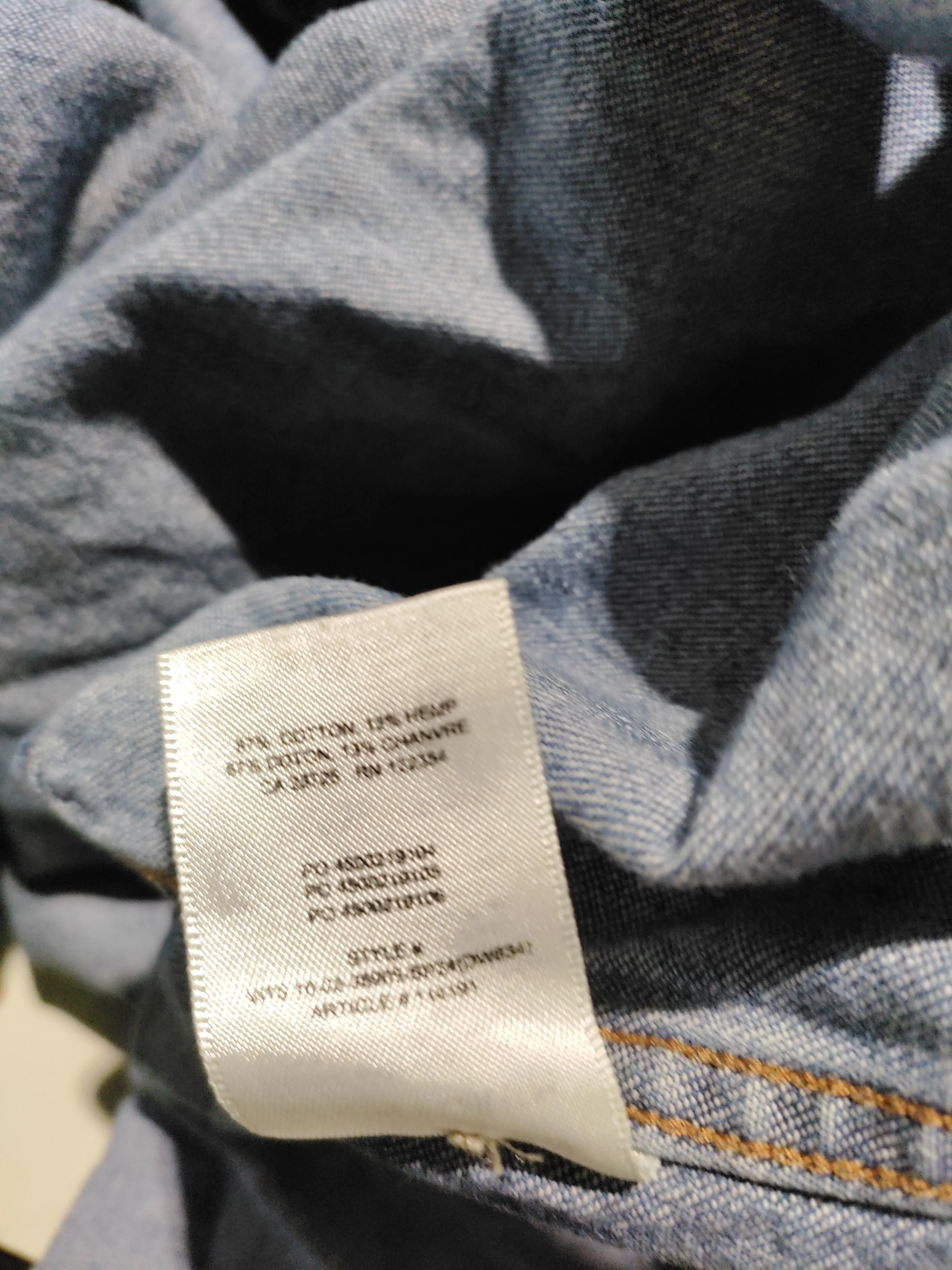 Denim Forum Men's Shirt S Blue Cotton with Other Basic - Image 6