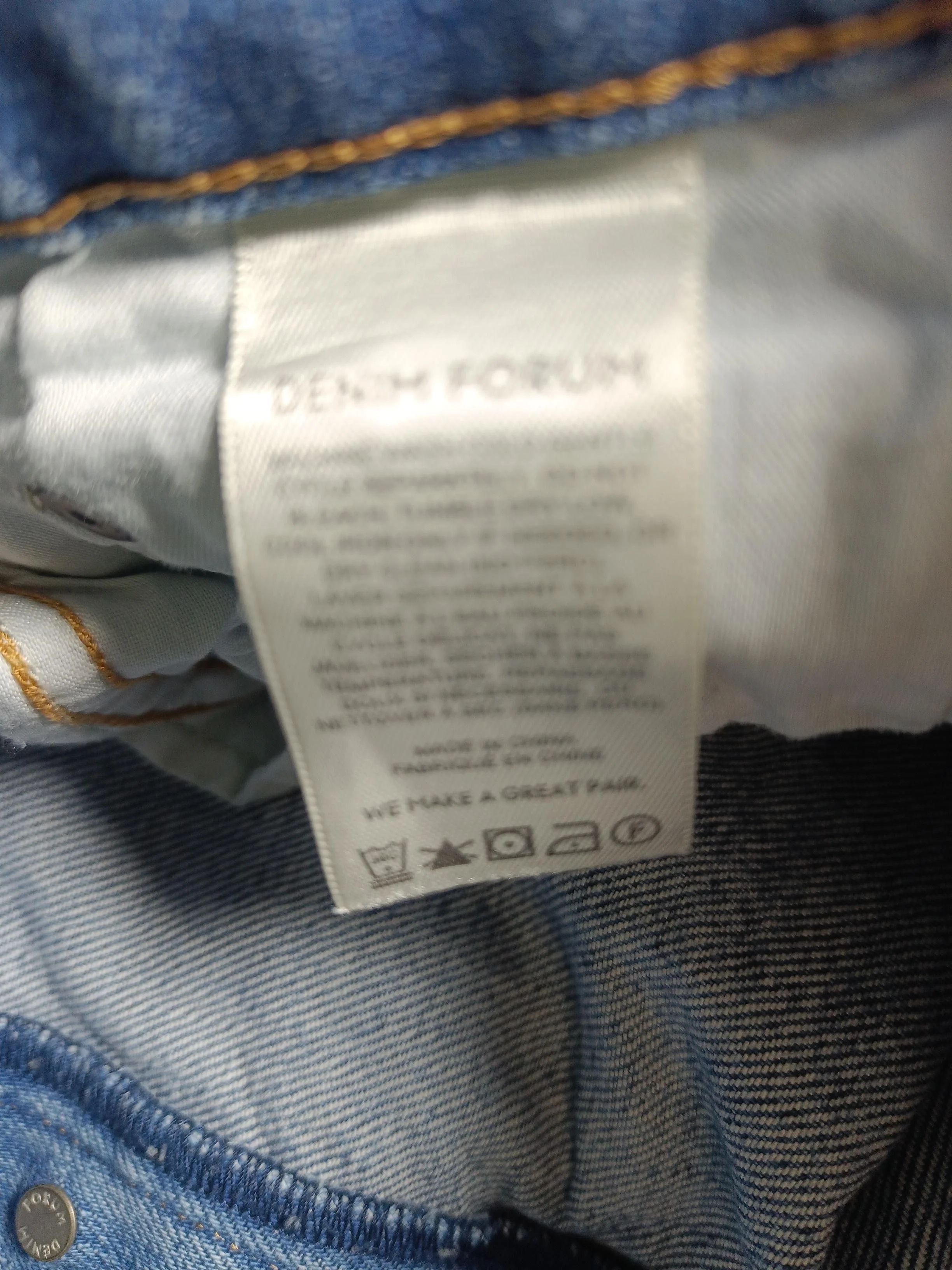 Denim Forum Women's Jeans UK 8 Blue 100% Cotton Mom - Image 6