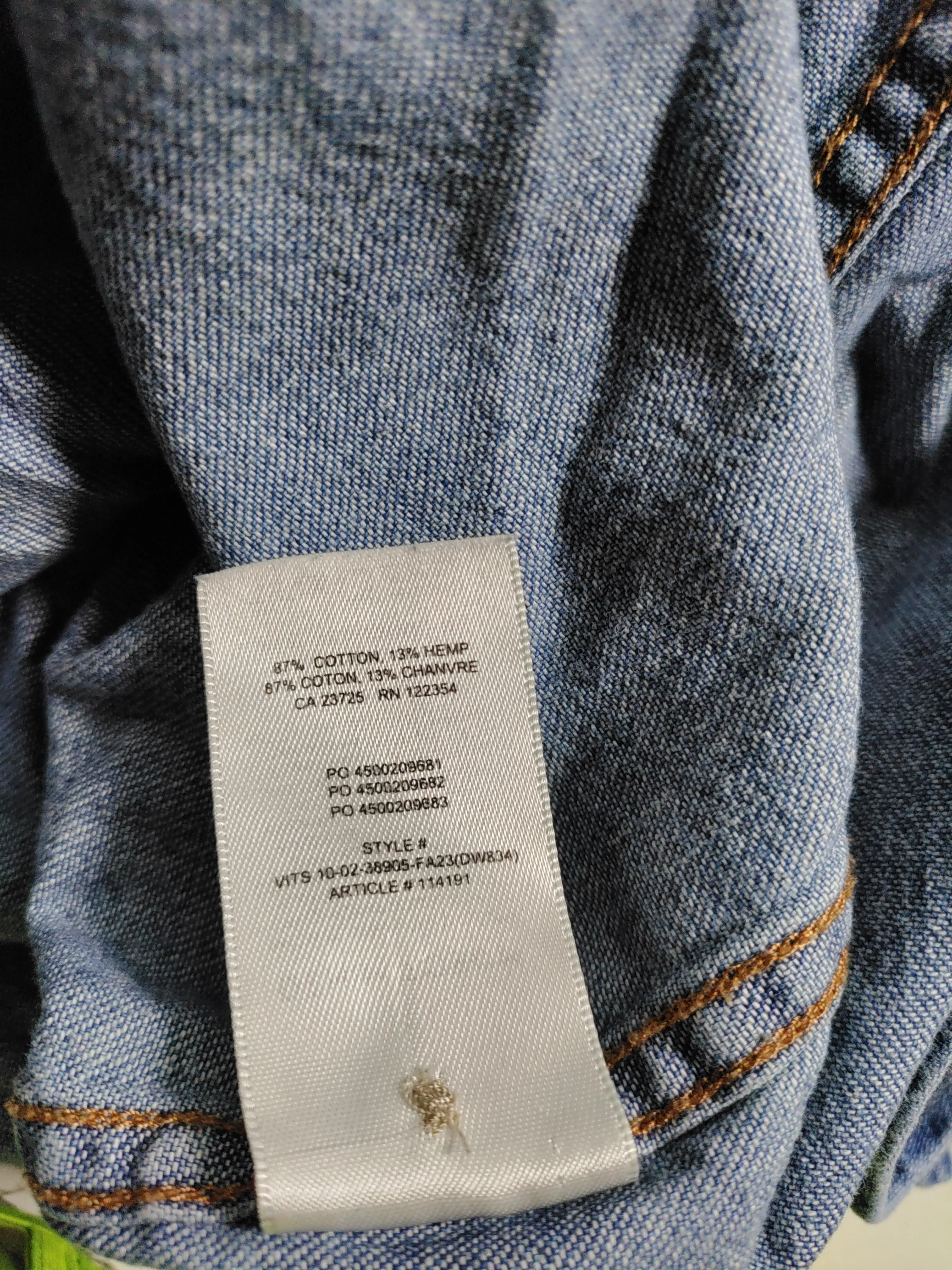 Denim Forum Women's Shirt XS Blue Cotton with Other Long Sleeve Collared Basic - Image 6