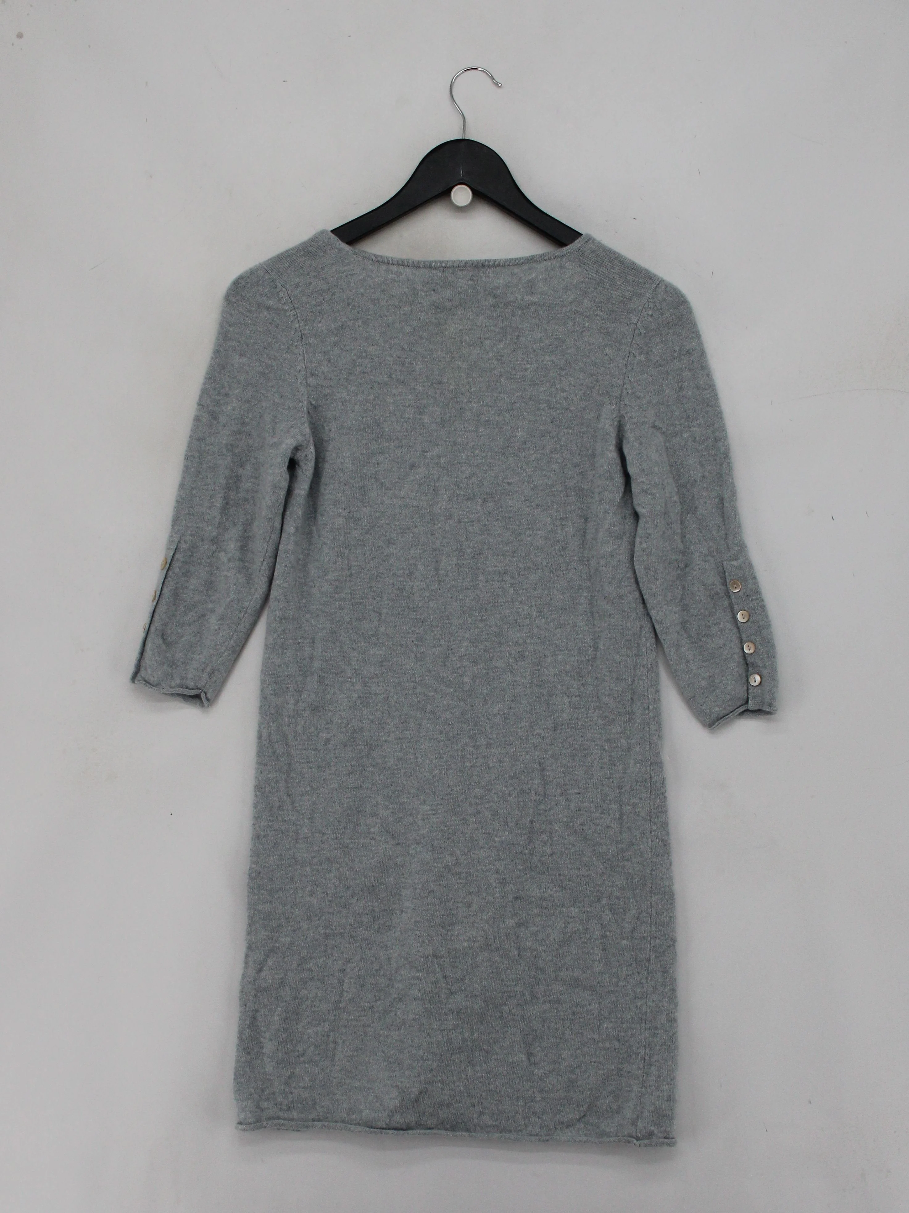 DENNER Jumper Mini Dress UK8 in Grey - Image 2