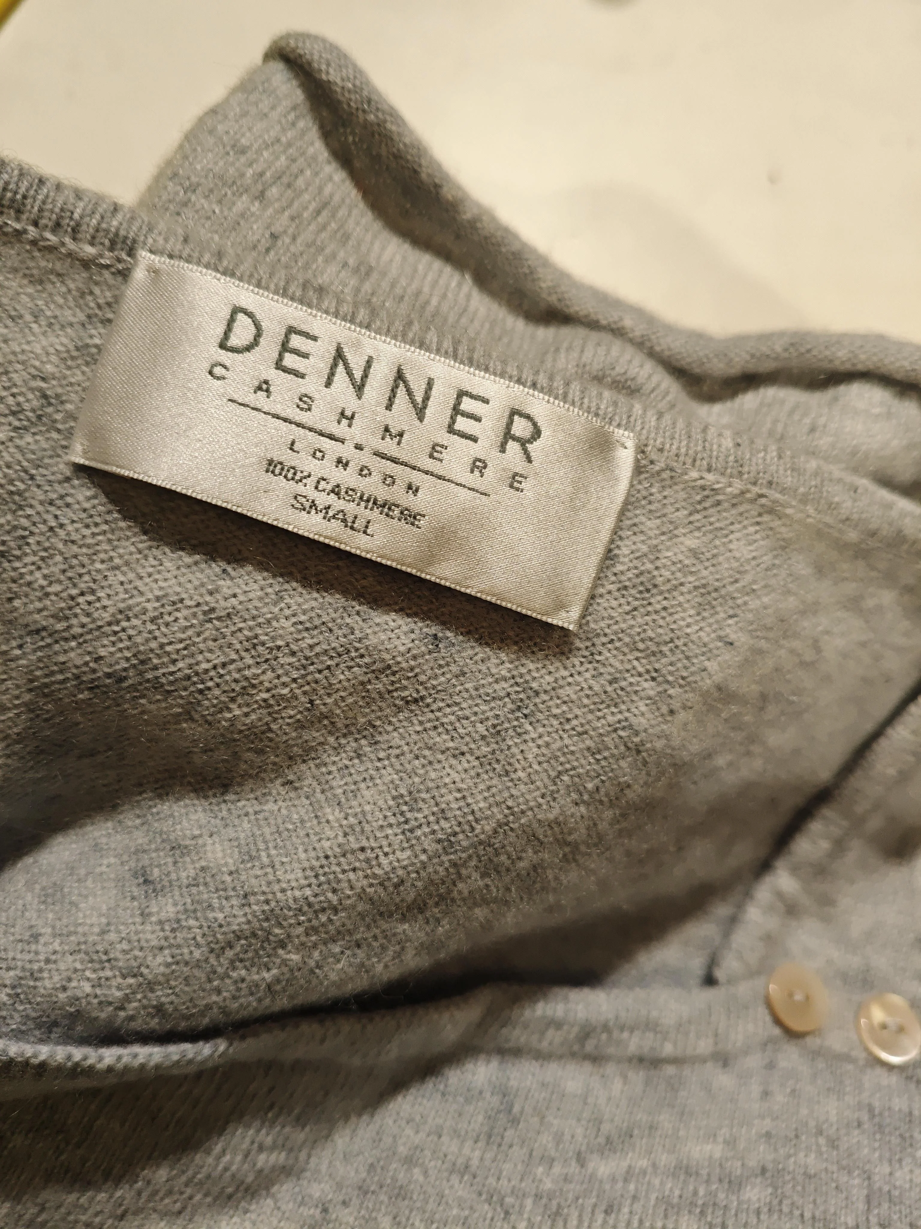 DENNER Jumper Mini Dress UK8 in Grey - Image 5