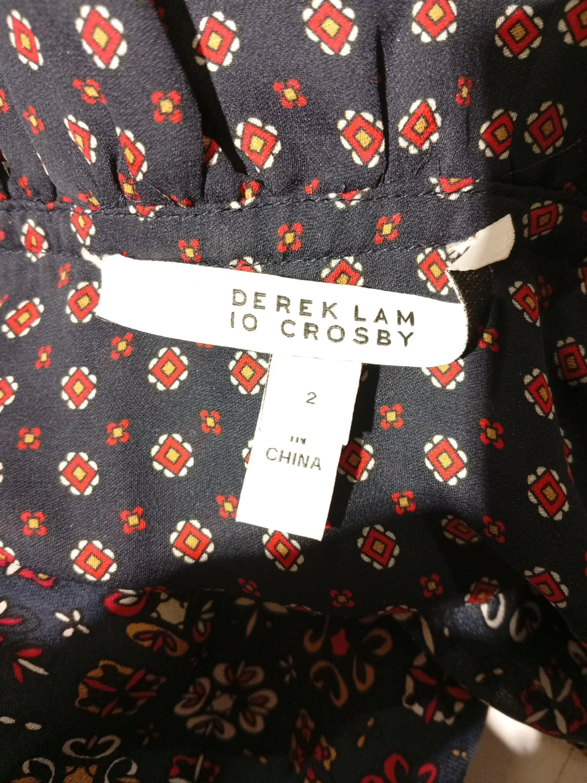 Derek Lam 10 Crosby Shirt Midi Dress UK4 in Multi - Image 5