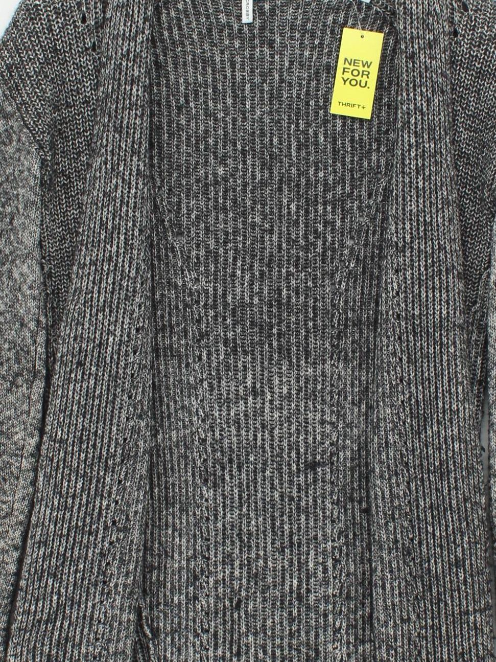 Derek Lam Women's Cardigan UK 10 Grey Cotton with Wool, Other V-Neck Cardigan - Image 3