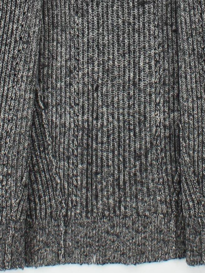Derek Lam Women's Cardigan UK 10 Grey Cotton with Wool, Other V-Neck Cardigan - Image 4