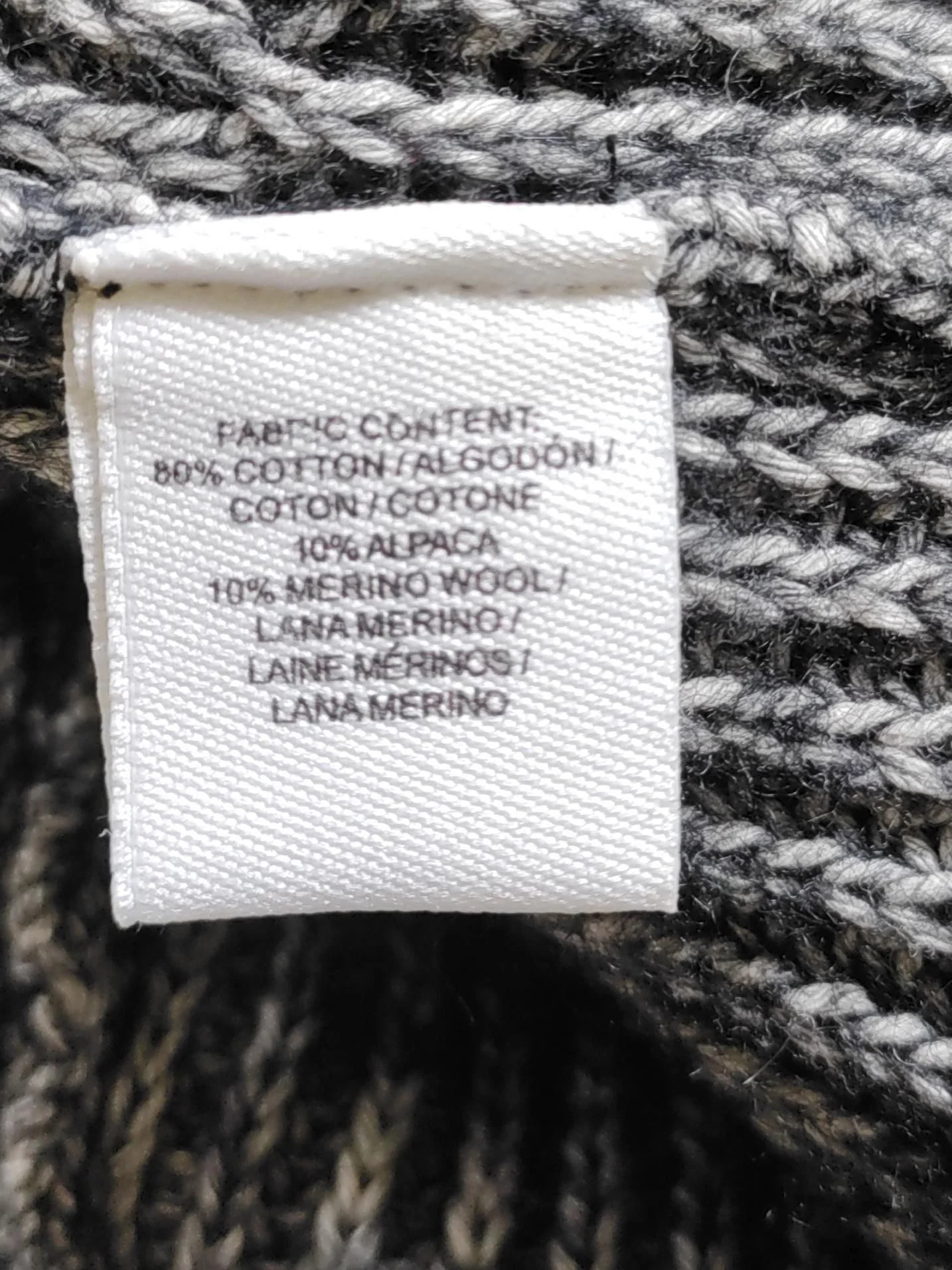 Derek Lam Women's Cardigan UK 10 Grey Cotton with Wool, Other V-Neck Cardigan - Image 6