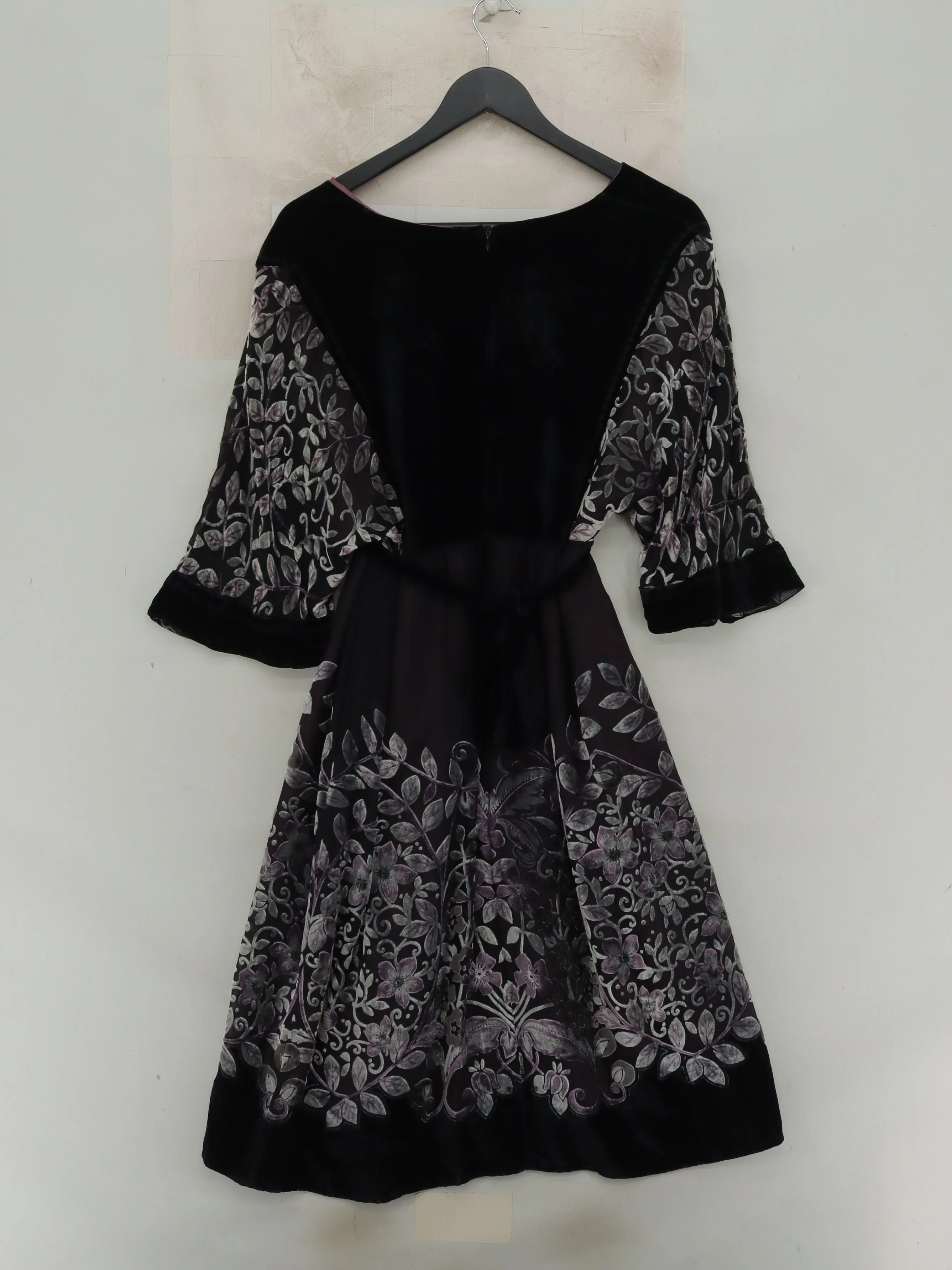 Derhy Wrap Mini Dress L in Black - Image 2