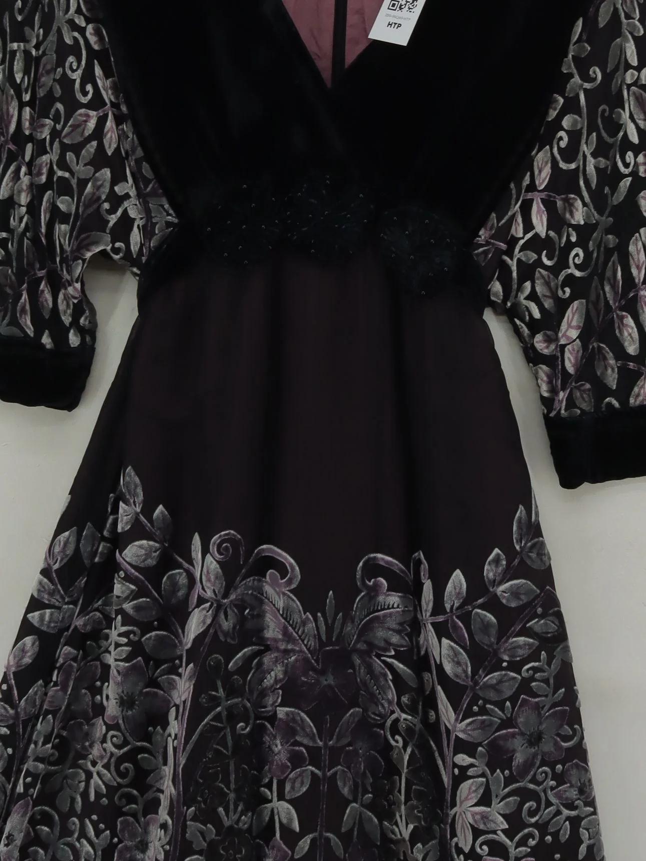 Derhy Wrap Mini Dress L in Black - Image 3