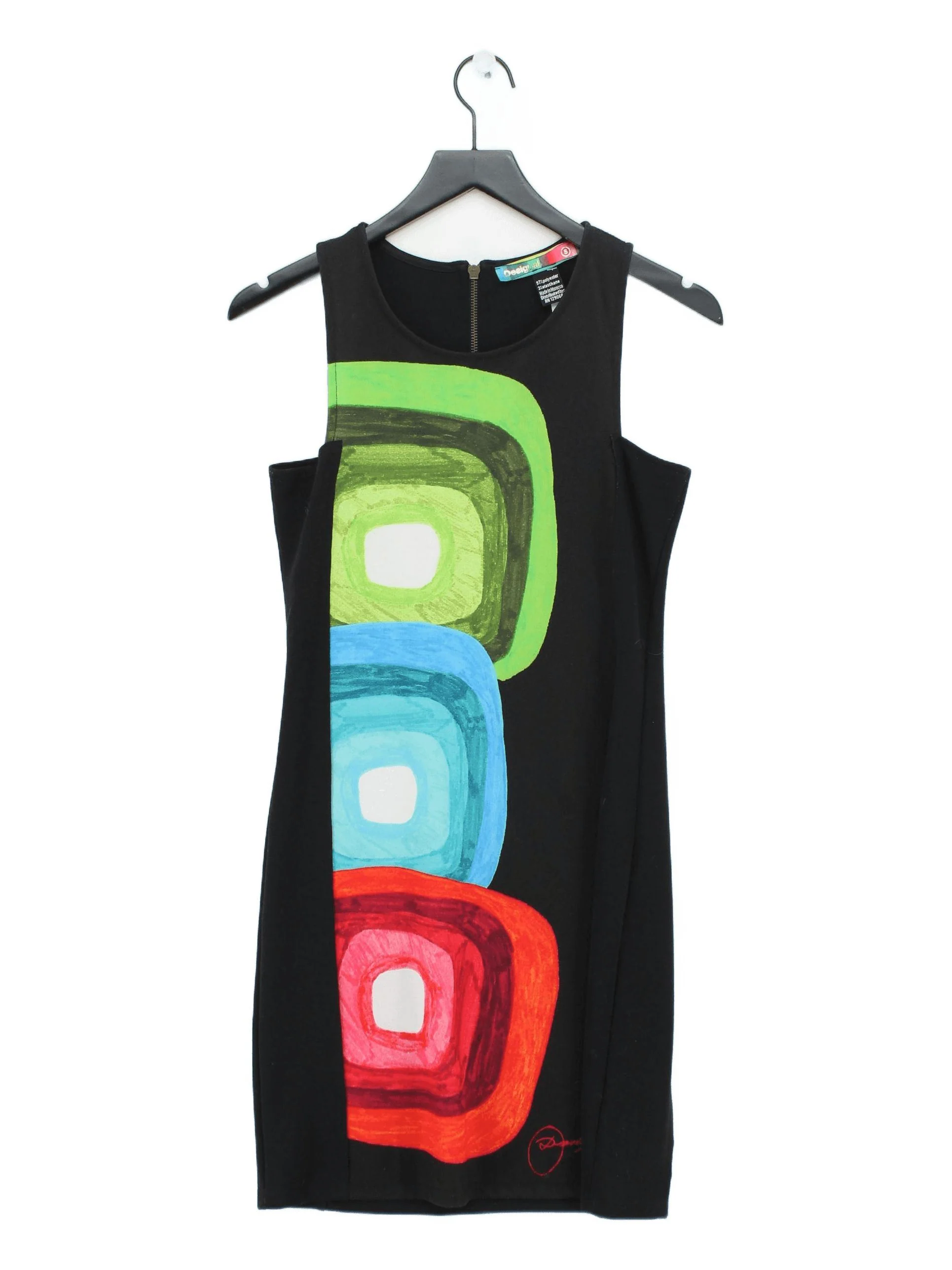Desigual Bodycon Mini Dress S in Black