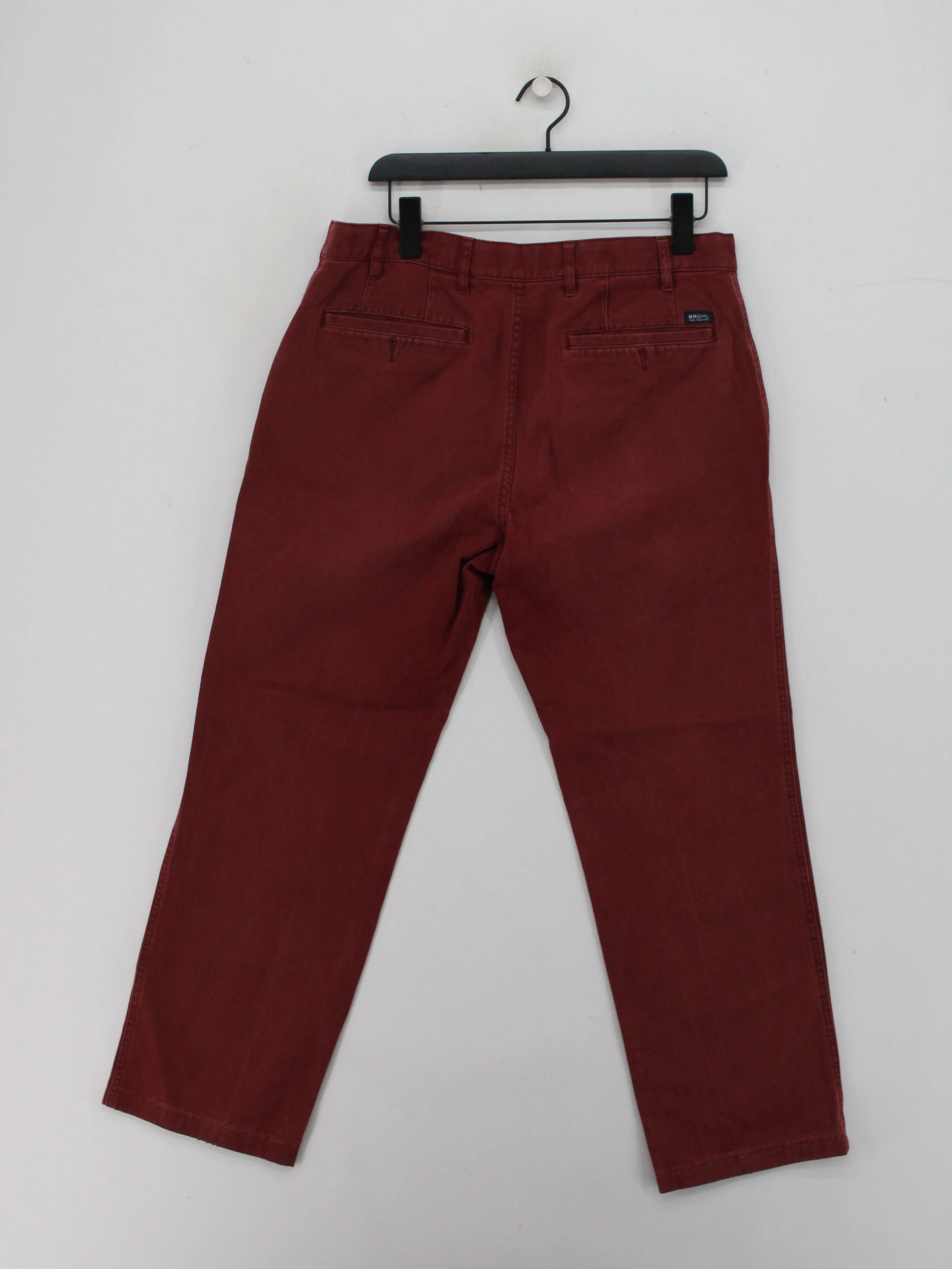 Desigual Men's Trousers M Red Cotton with Elastane Straight Chino - Image 2