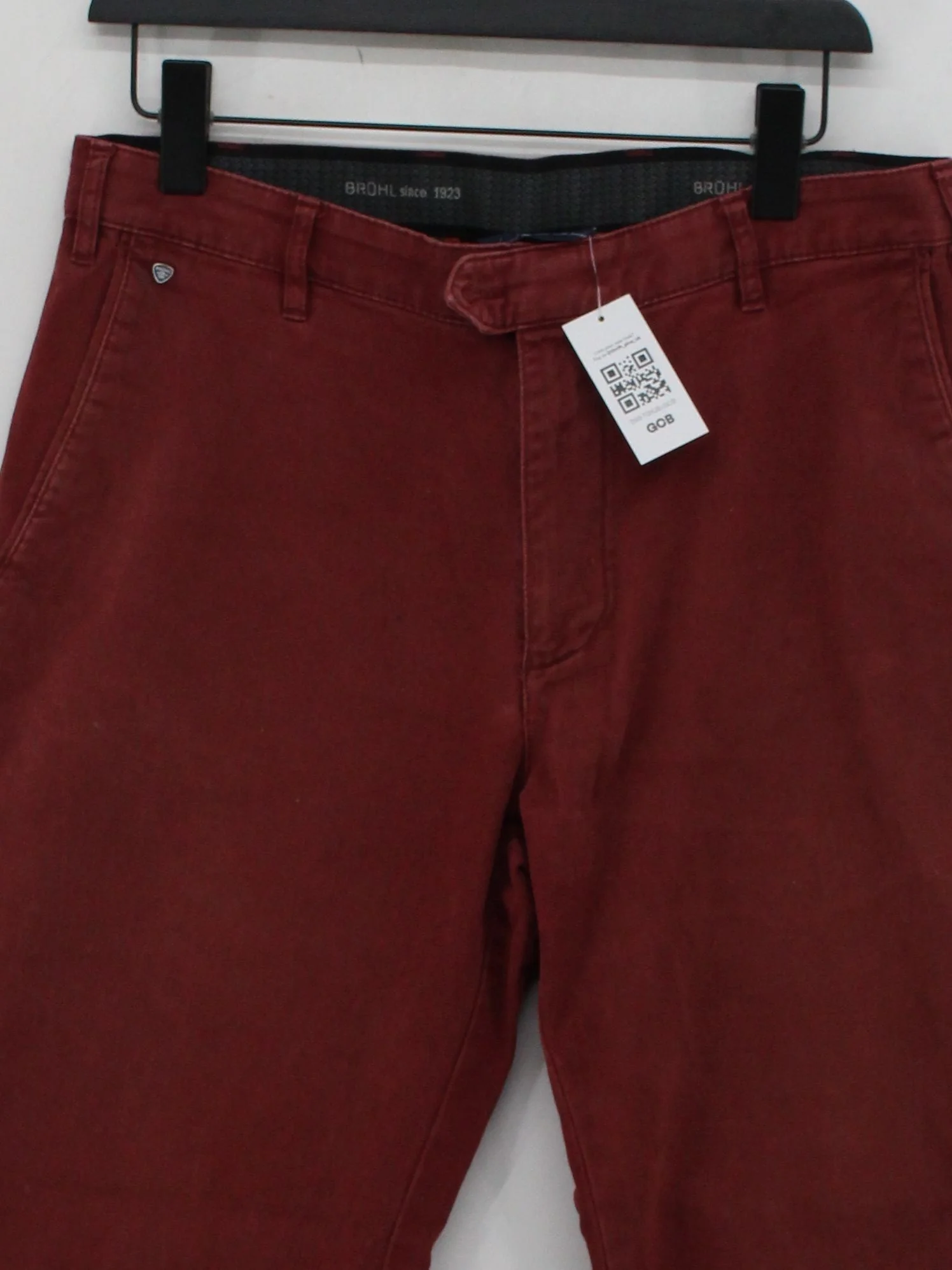 Desigual Men's Trousers M Red Cotton with Elastane Straight Chino - Image 3