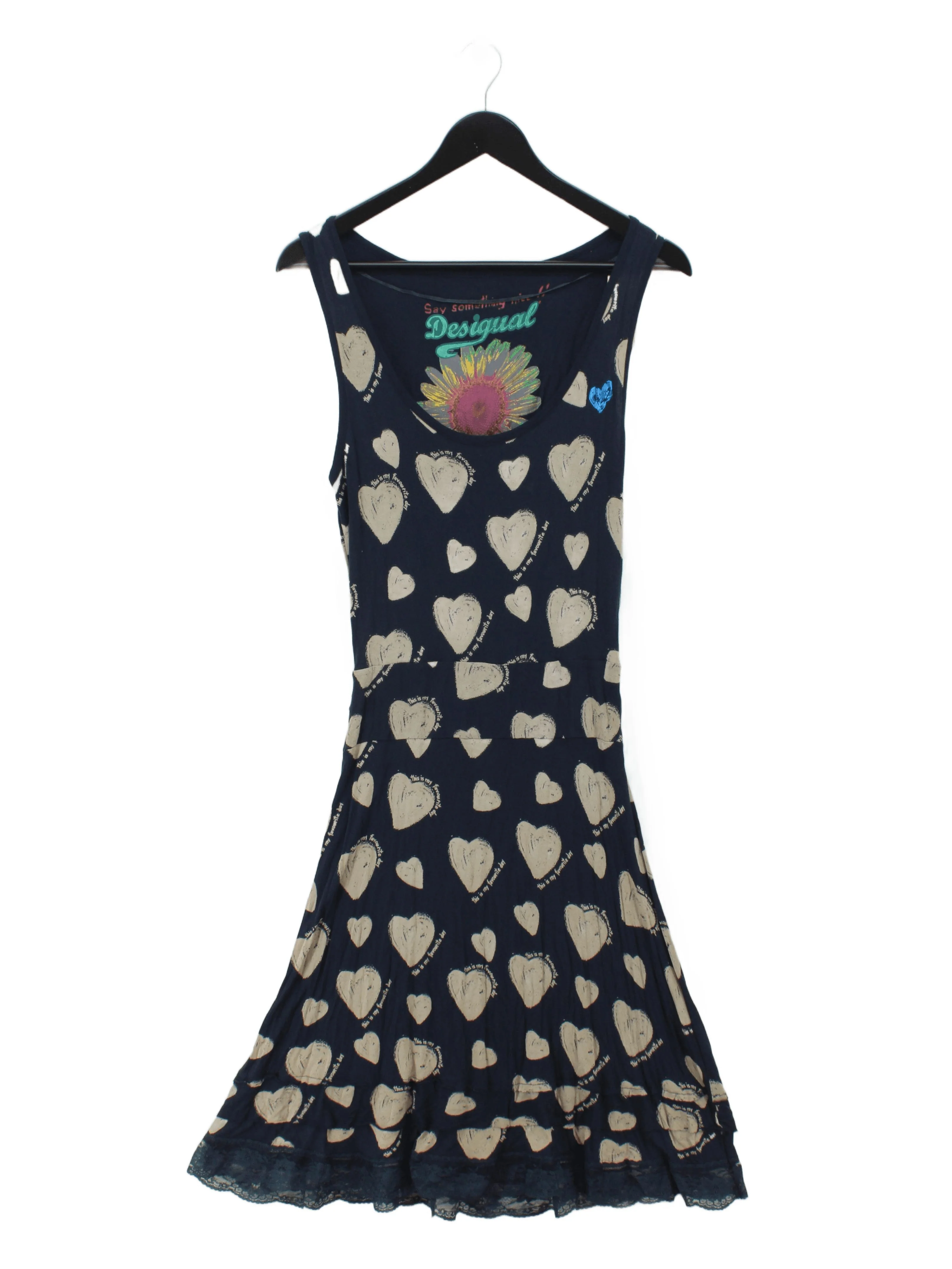 Desigual T-Shirt Mini Dress M in Blue
