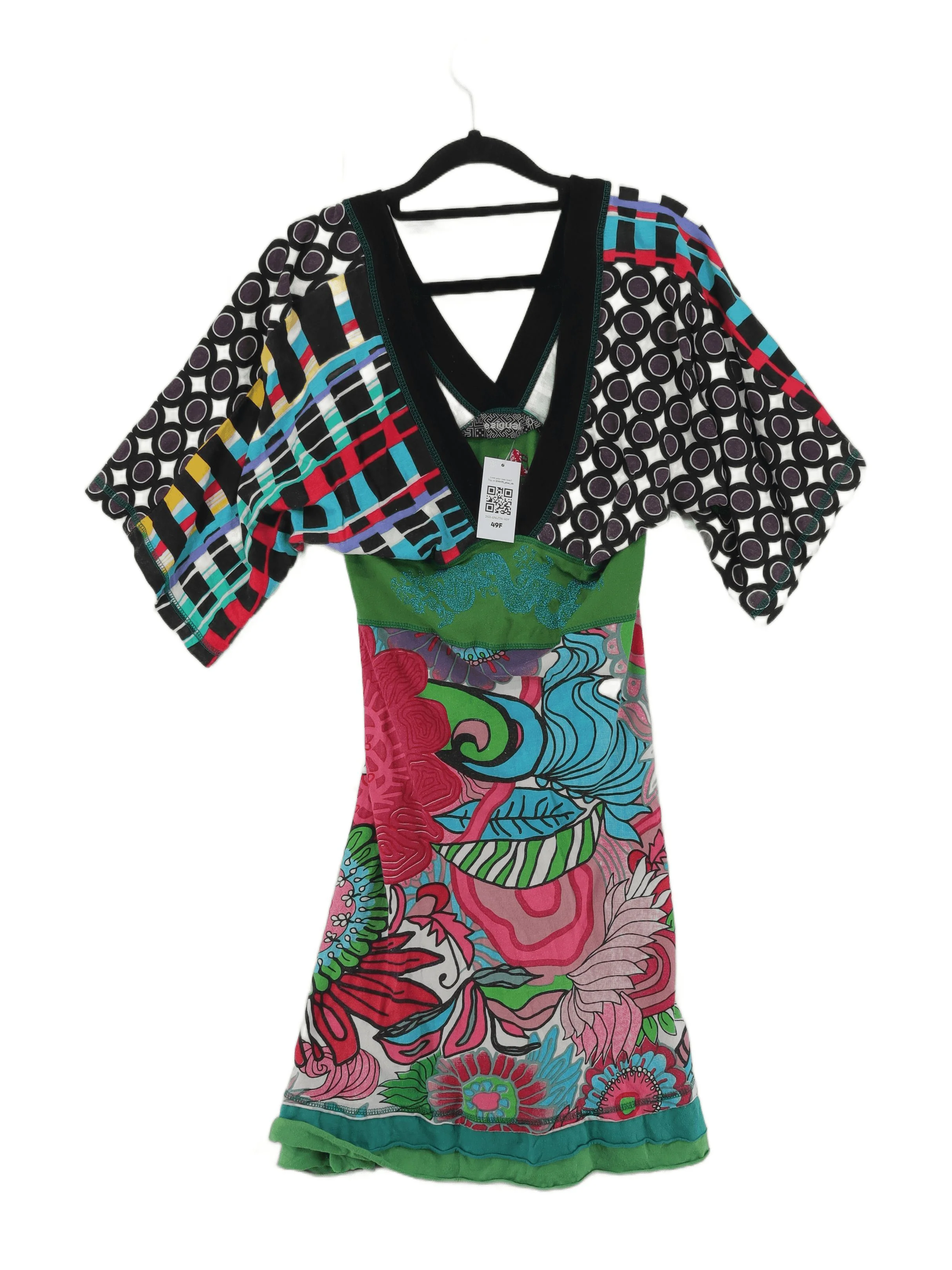 Desigual T-Shirt Mini Dress UK10 in Multi