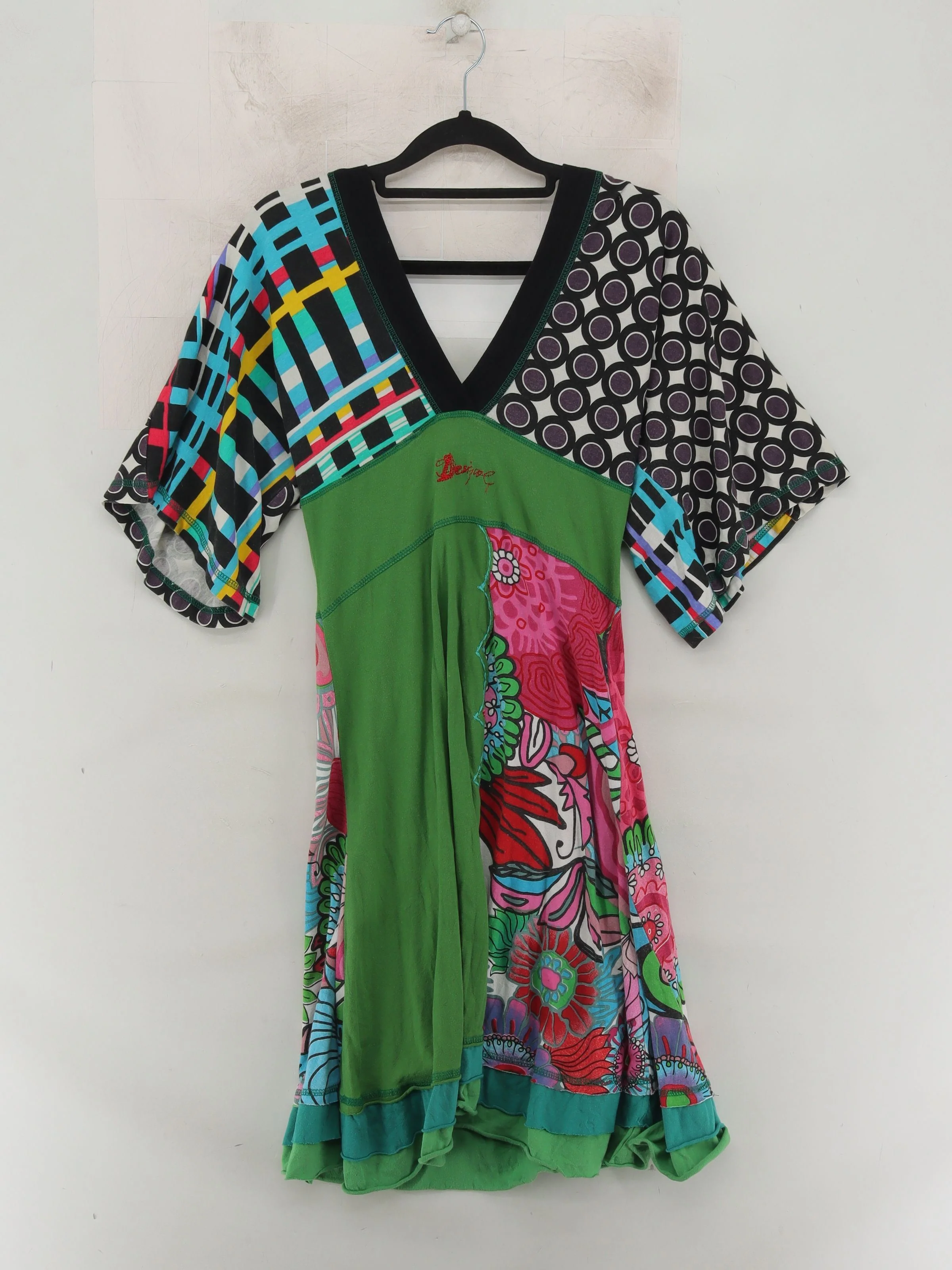 Desigual T-Shirt Mini Dress UK10 in Multi - Image 2