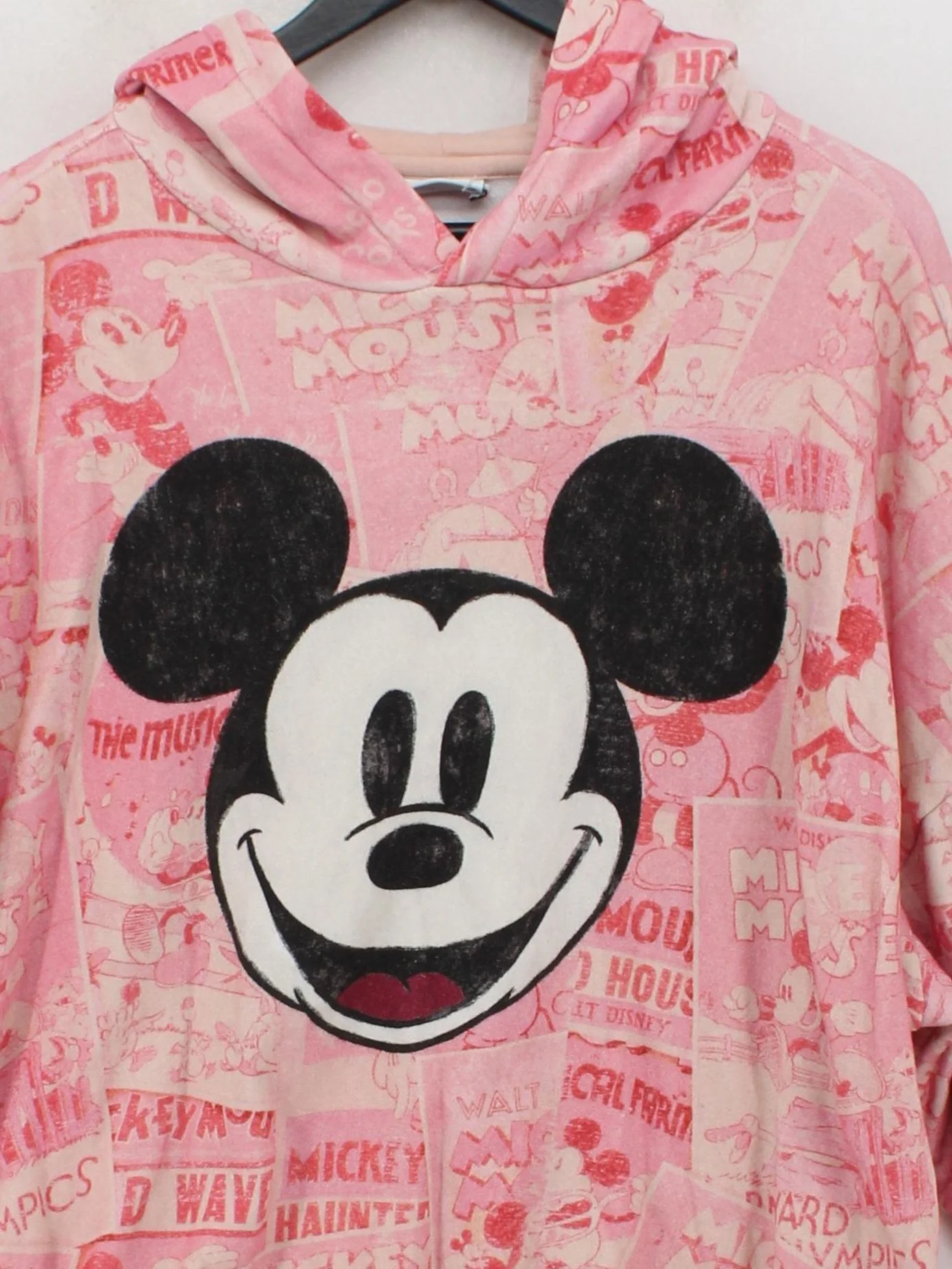 Desigual Women's Hoodie M Pink Graphic 100% Cotton Pullover - Image 3