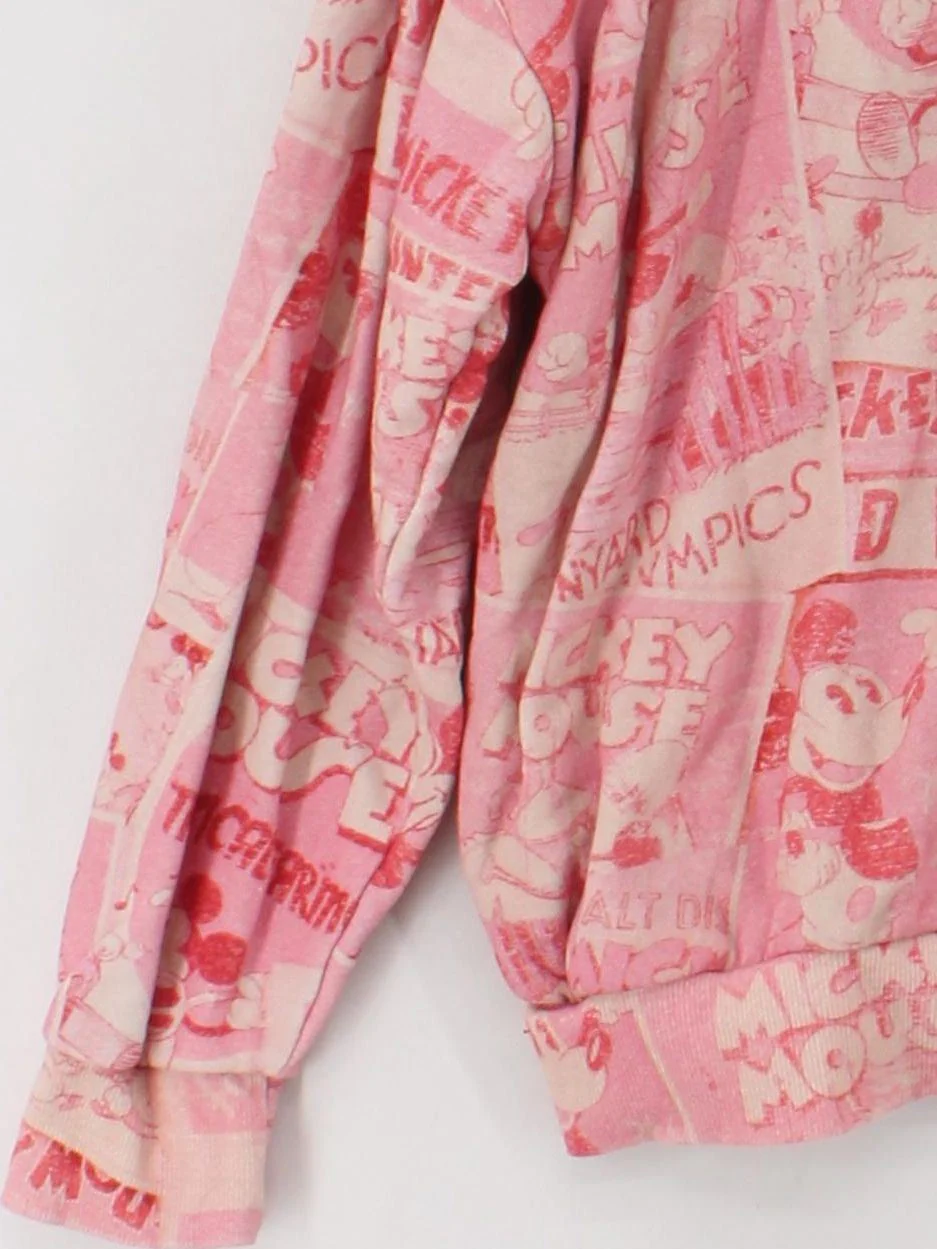 Desigual Women's Hoodie M Pink Graphic 100% Cotton Pullover - Image 4