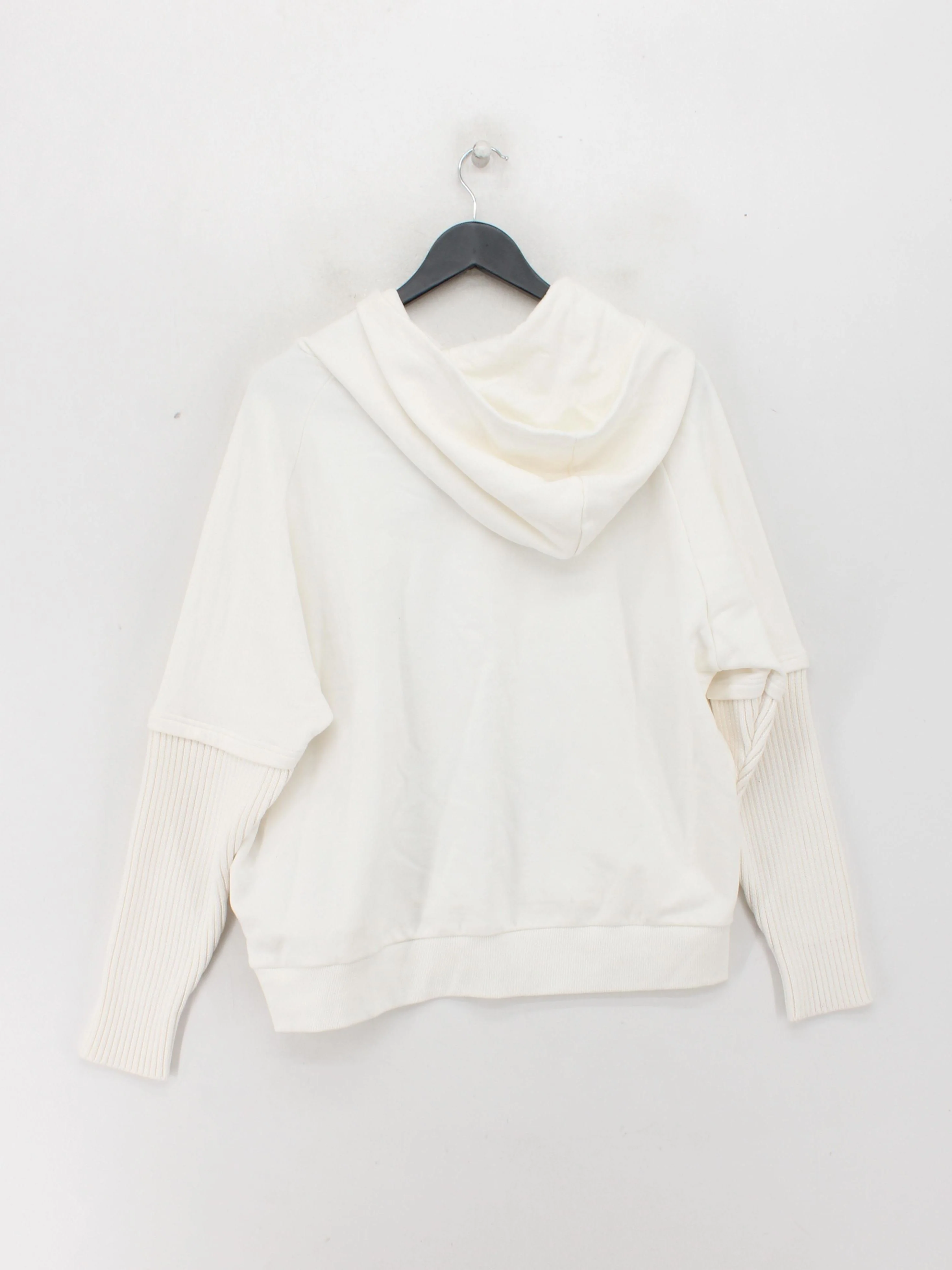 Desigual Women's Hoodie S White Cotton with Acrylic Pullover New with tags - Image 2