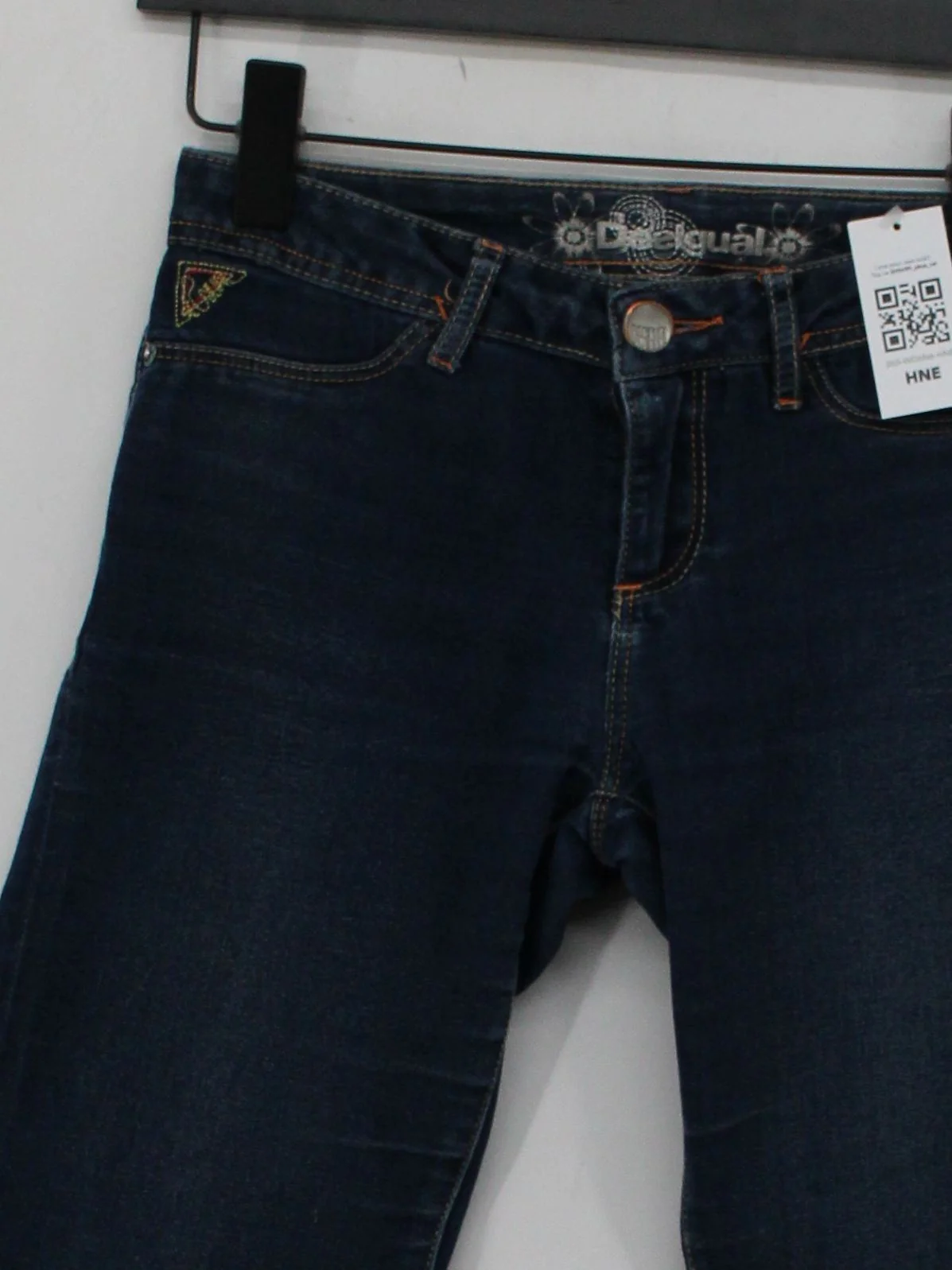 Desigual Women's Jeans S Blue Cotton with Elastane Skinny - Image 3