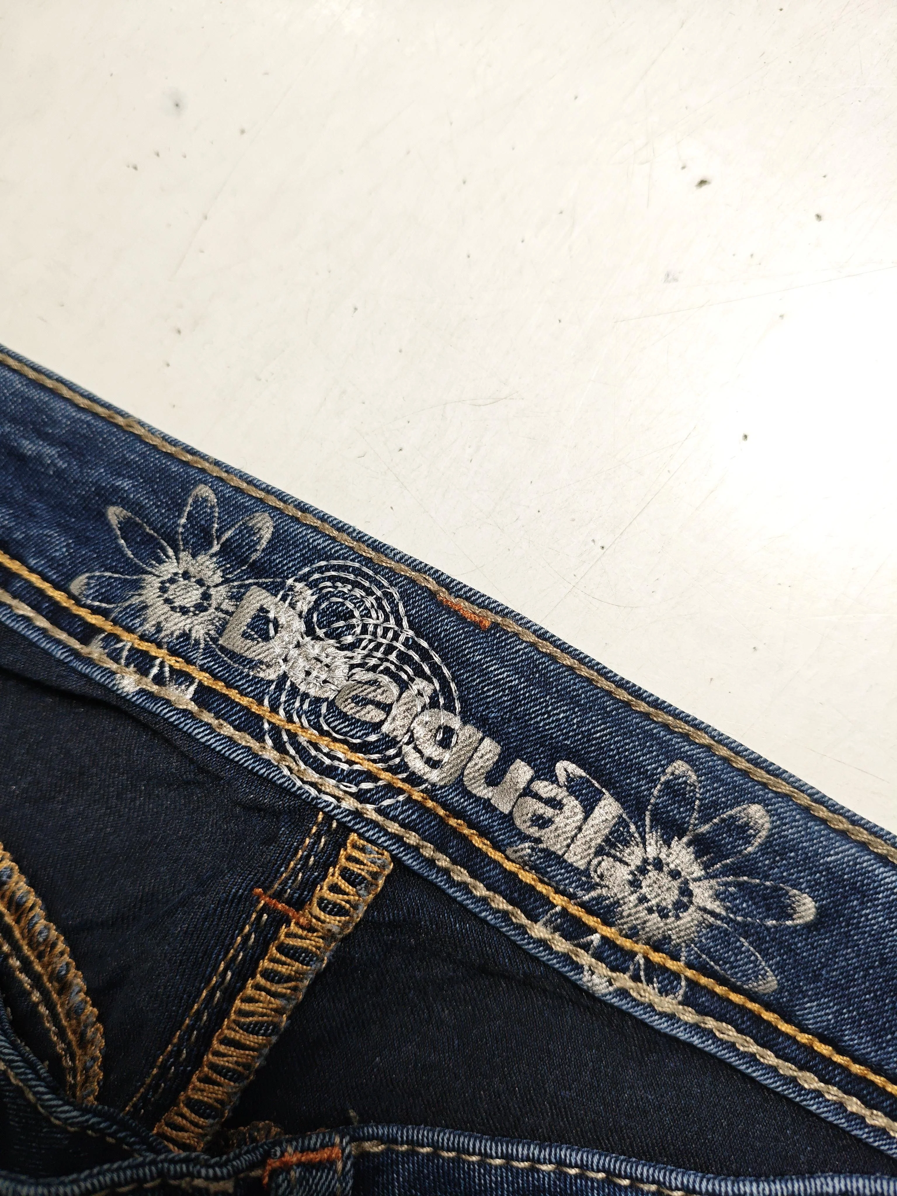 Desigual Women's Jeans S Blue Cotton with Elastane Skinny - Image 6