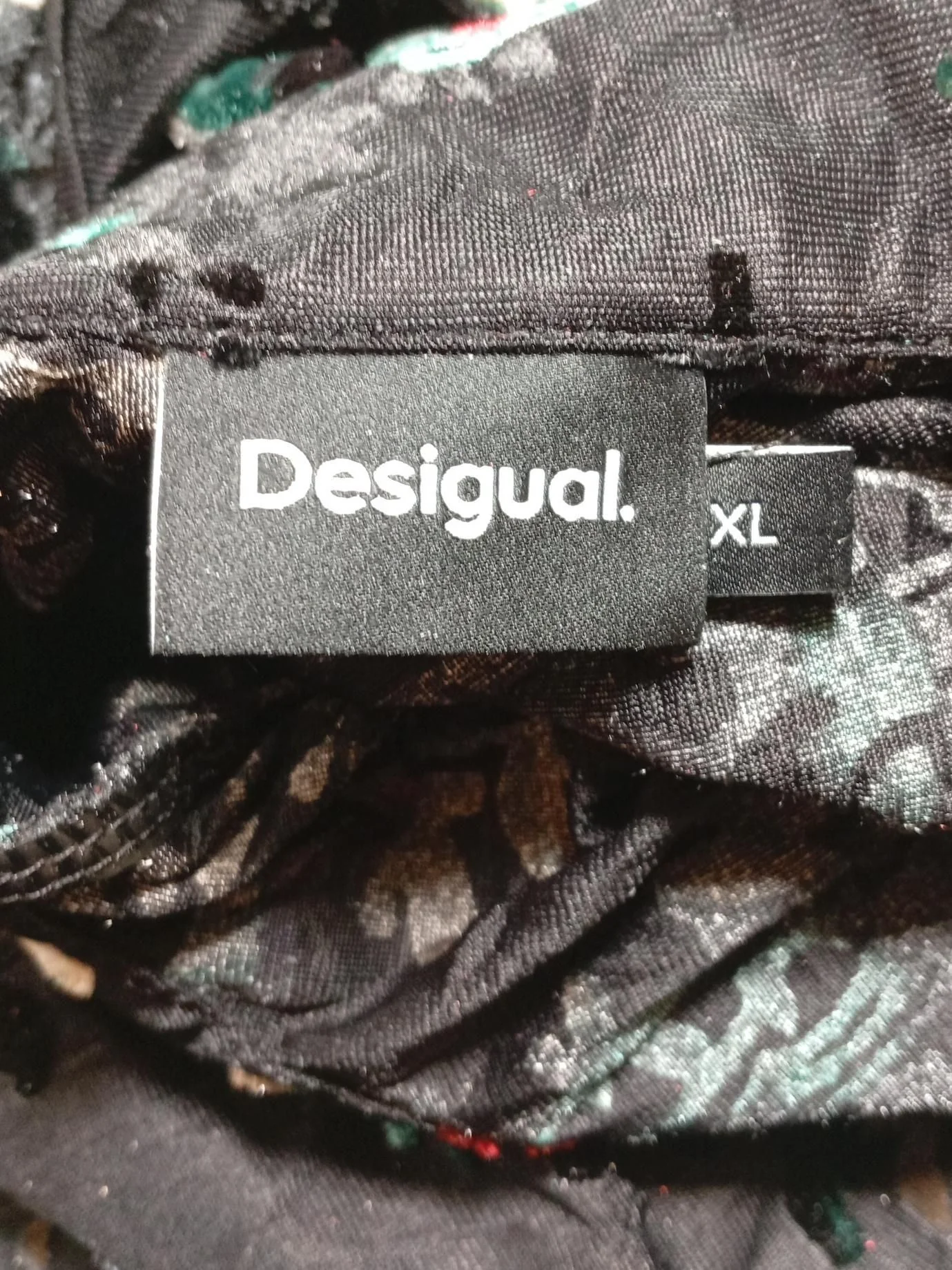Desigual Women's Shirt XL Black Polyester with Polyamide, Elastane Basic - Image 5